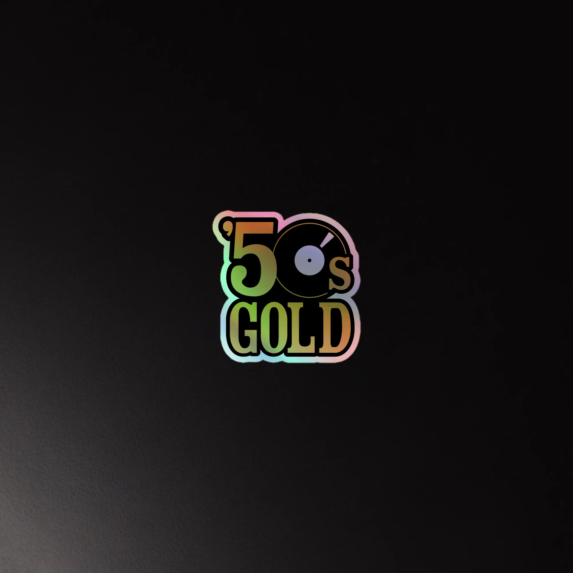 50s Gold: Holographic Sticker - Image 4