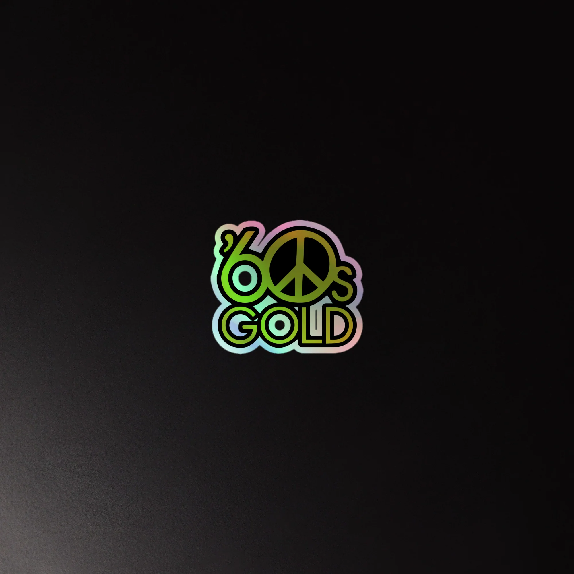 60s Gold: Holographic Sticker - Image 4