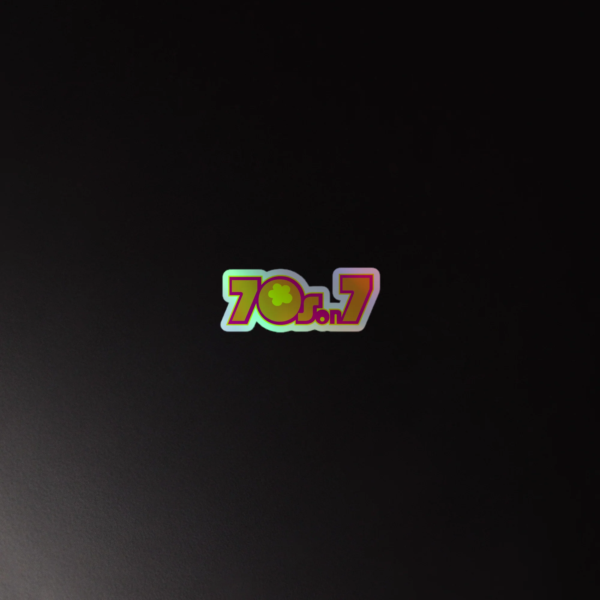 70s on 7: Holographic Sticker - Image 4