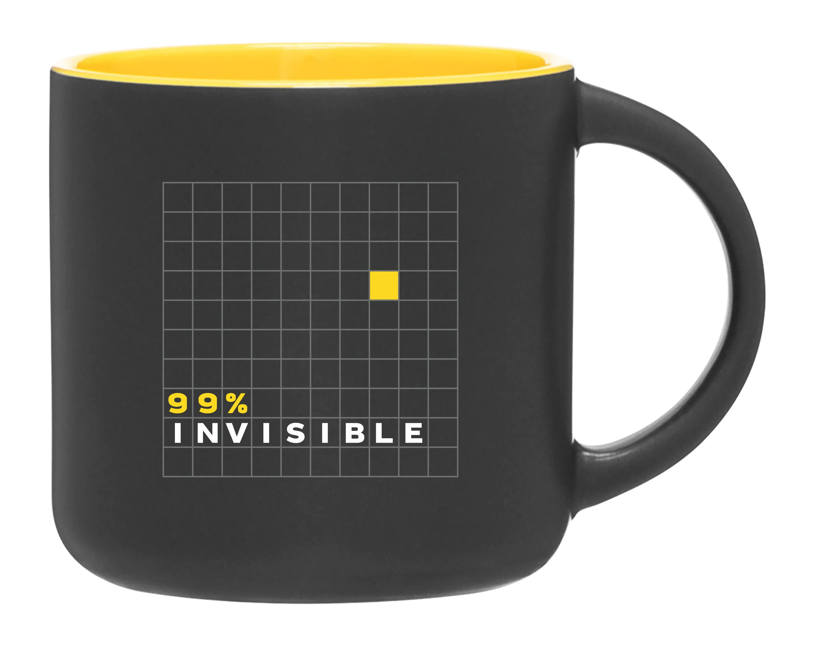 99% Invisible: Matte Black Mug - Image 2