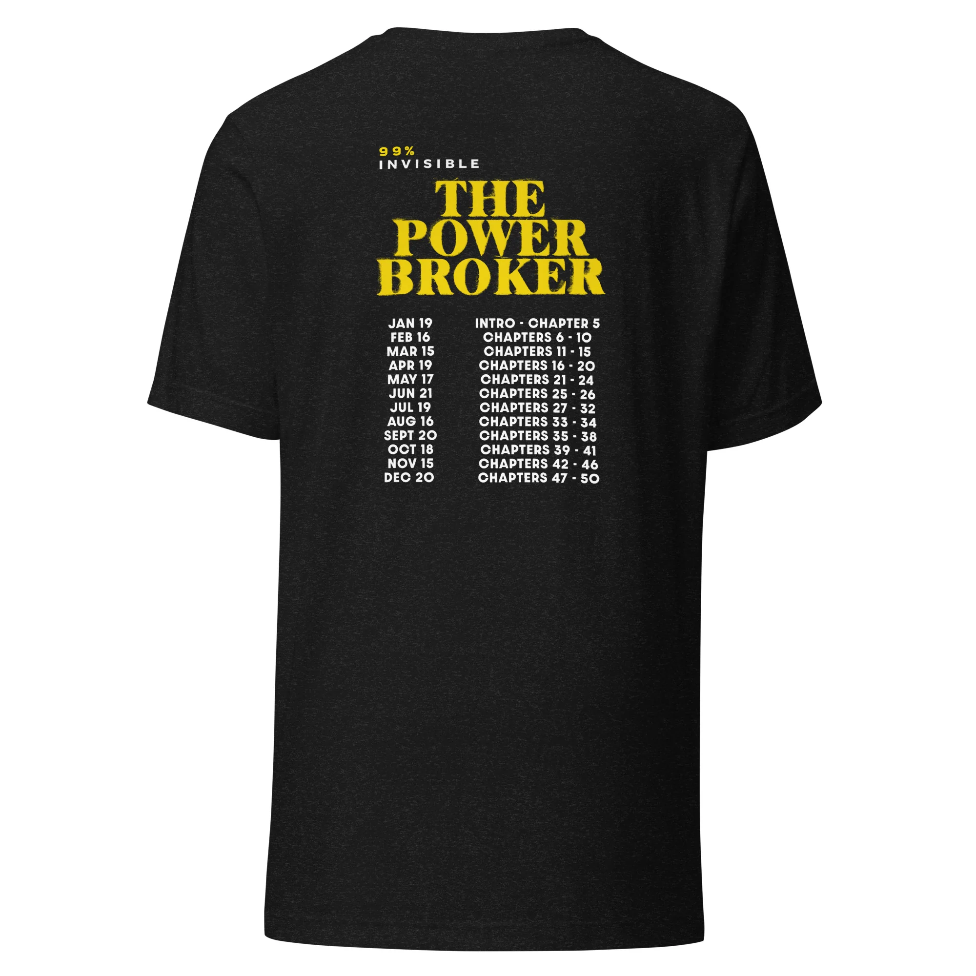 99% Invisible: The Power Broker Band T-shirt - Image 3