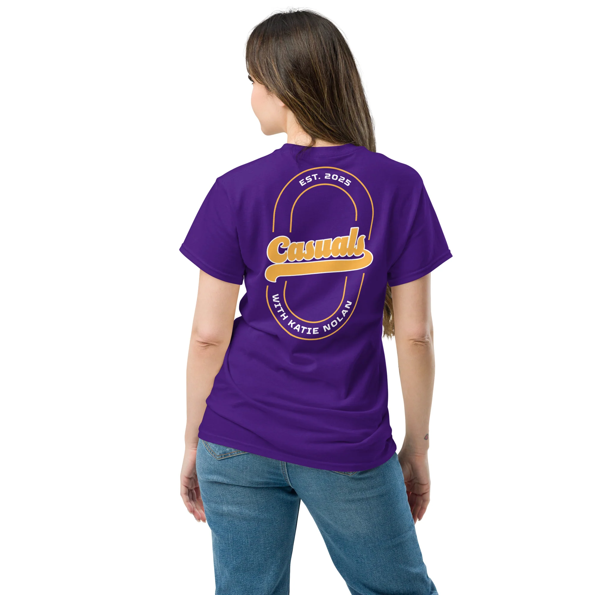 Casuals with Katie Nolan: LA Basketball Colors T-shirt - Image 4