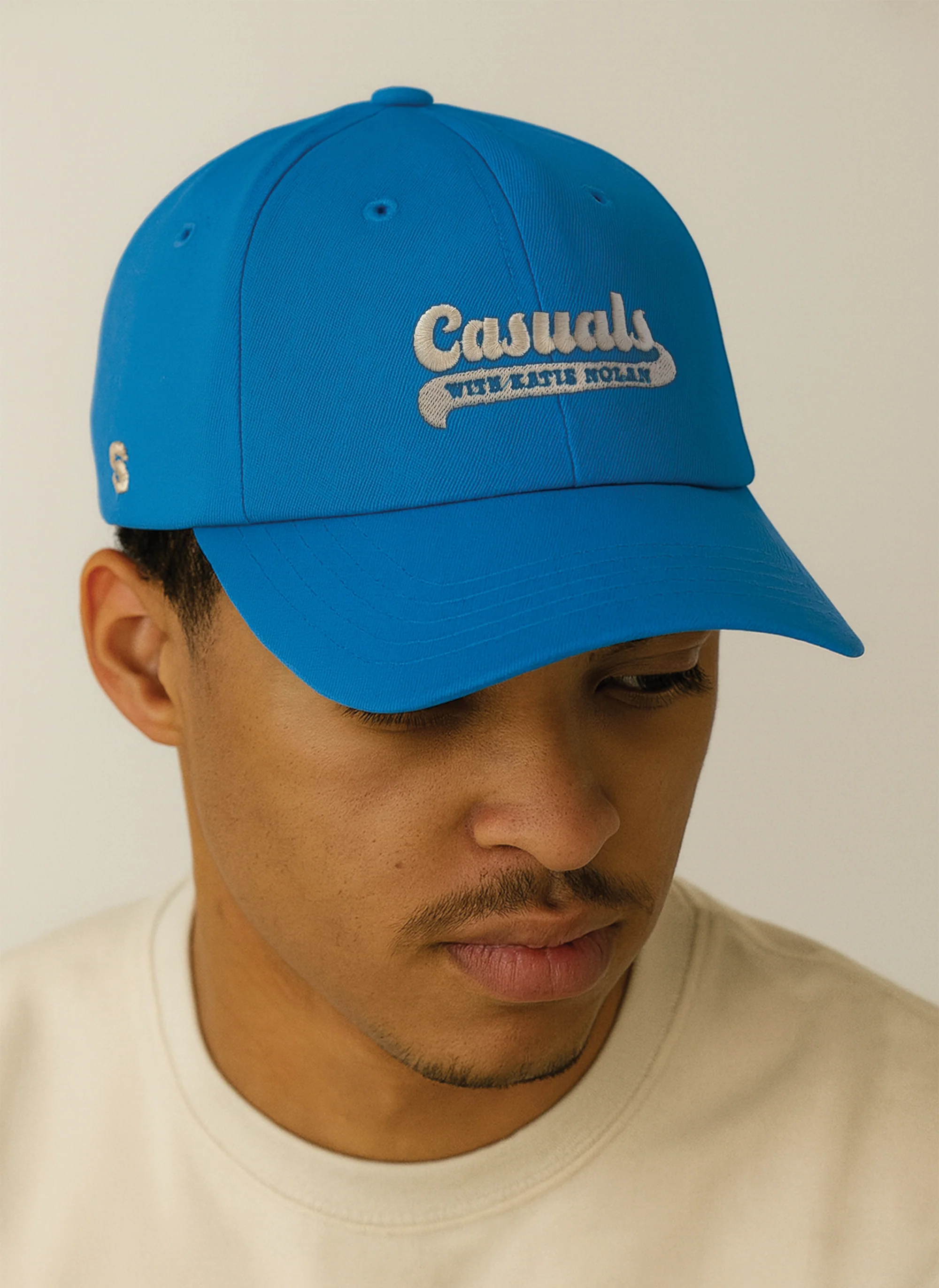 Casuals with Katie Nolan: Blue Embroidered Ball Cap - Image 2