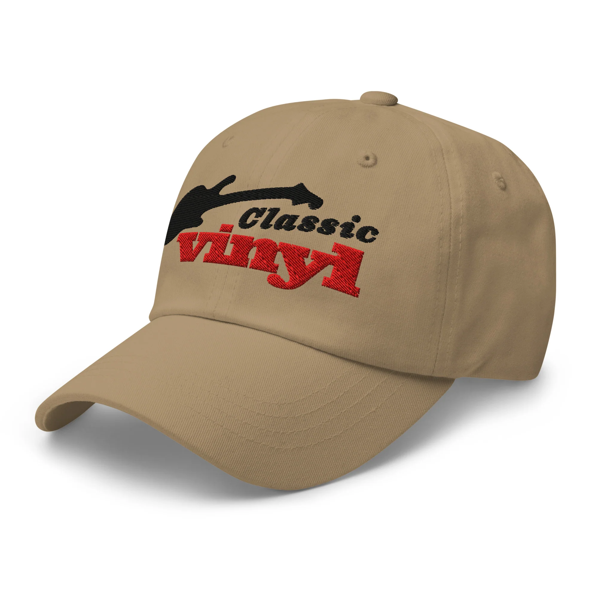 Classic Vinyl: Khaki Ball Cap - Image 3