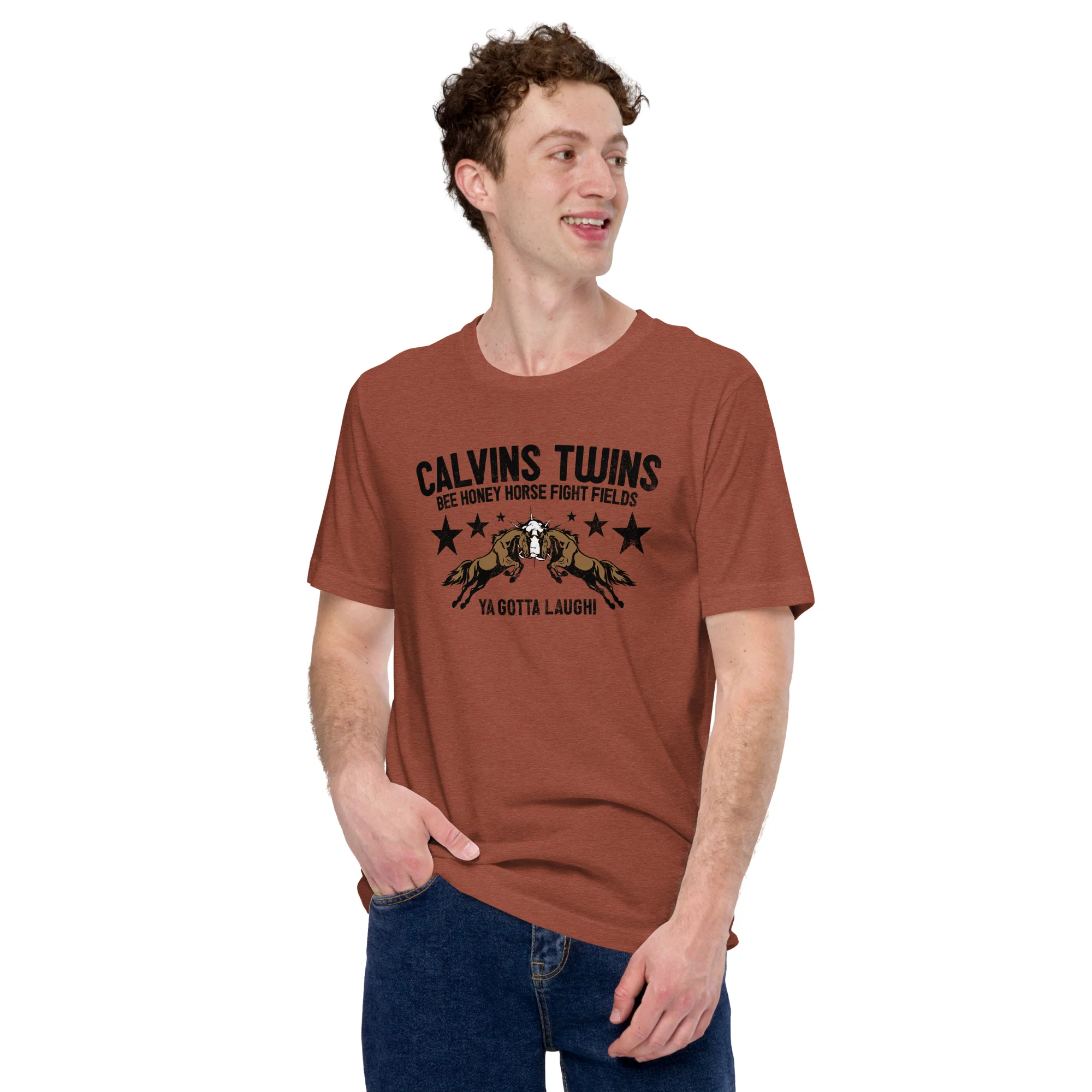 Comedy Bang Bang: Throwback Calvins Twins T-shirt - Image 3