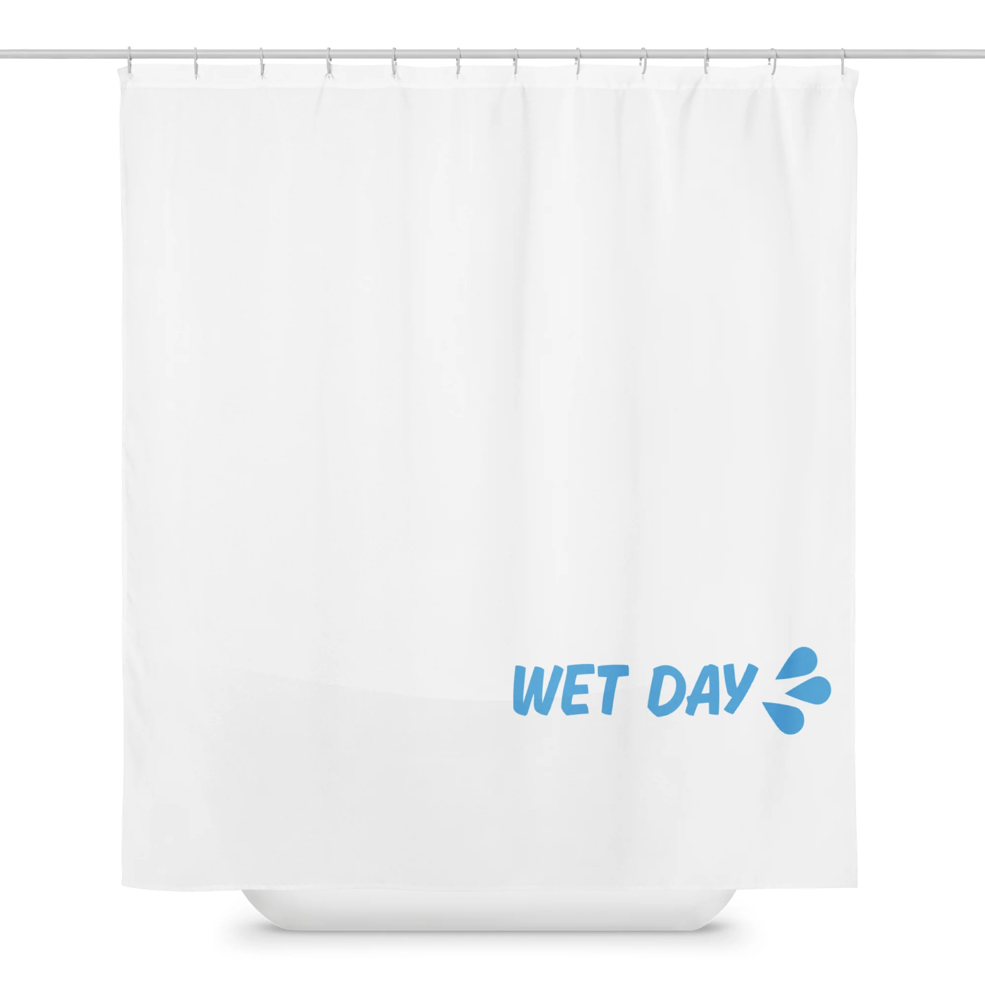 Comedy Bang Bang: Wet Day Splash Shower Curtain - Image 3