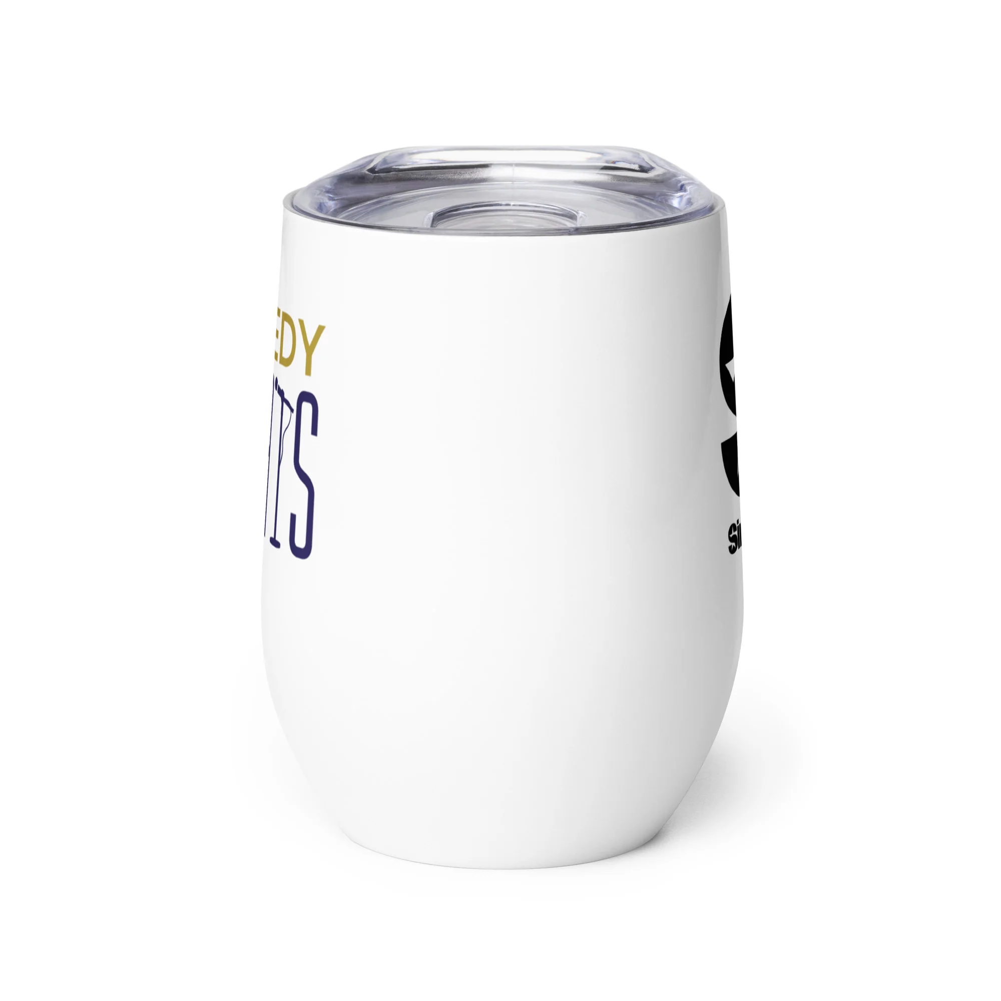 Comedy Greats: Wine Tumbler - Image 3