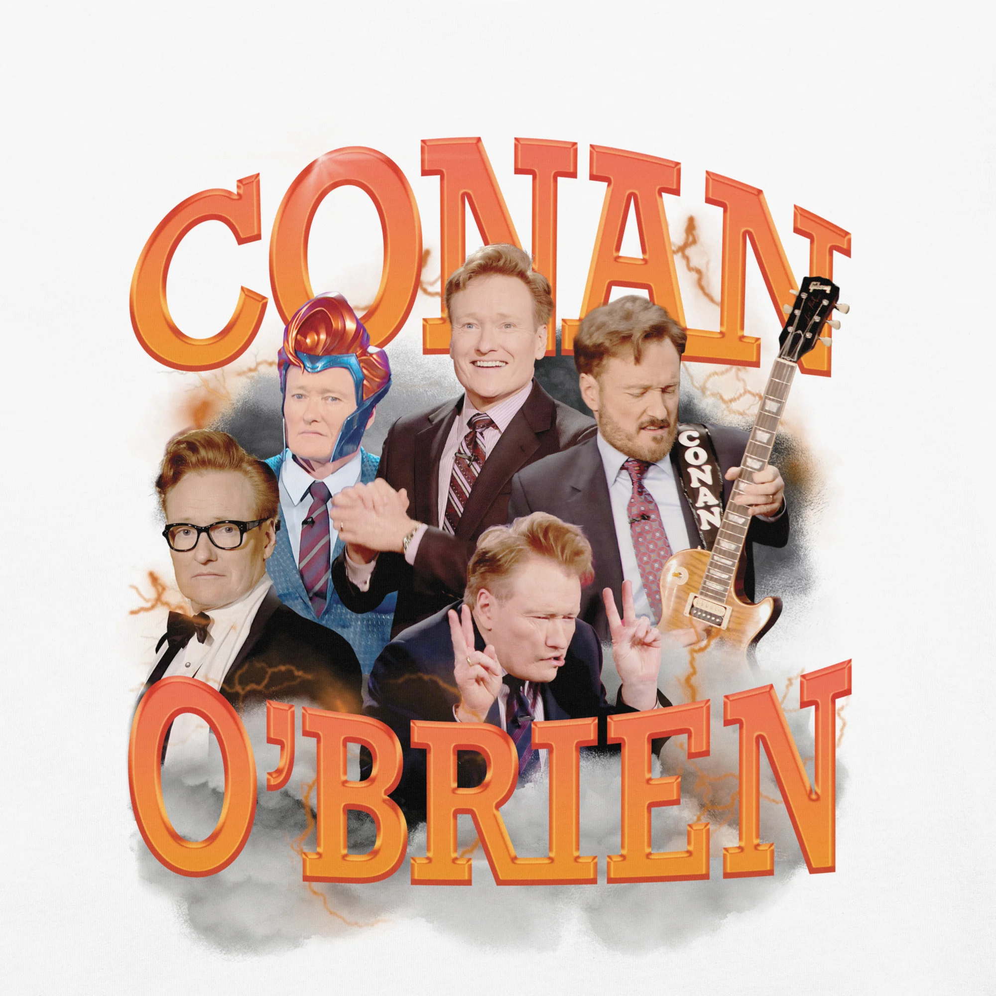 Conan O'Brien: Retro White T-shirt - Image 2