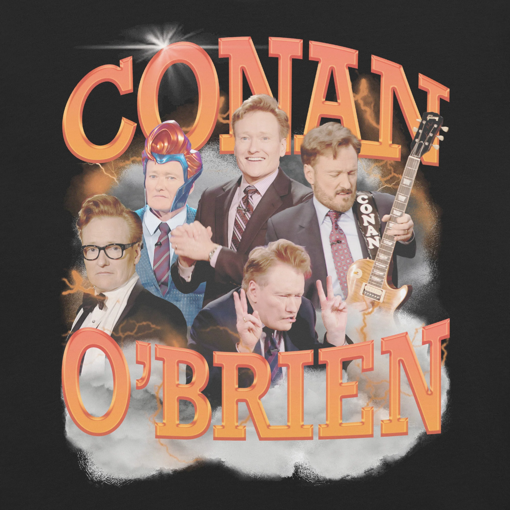 Conan O'Brien: Retro Black T-shirt - Image 2