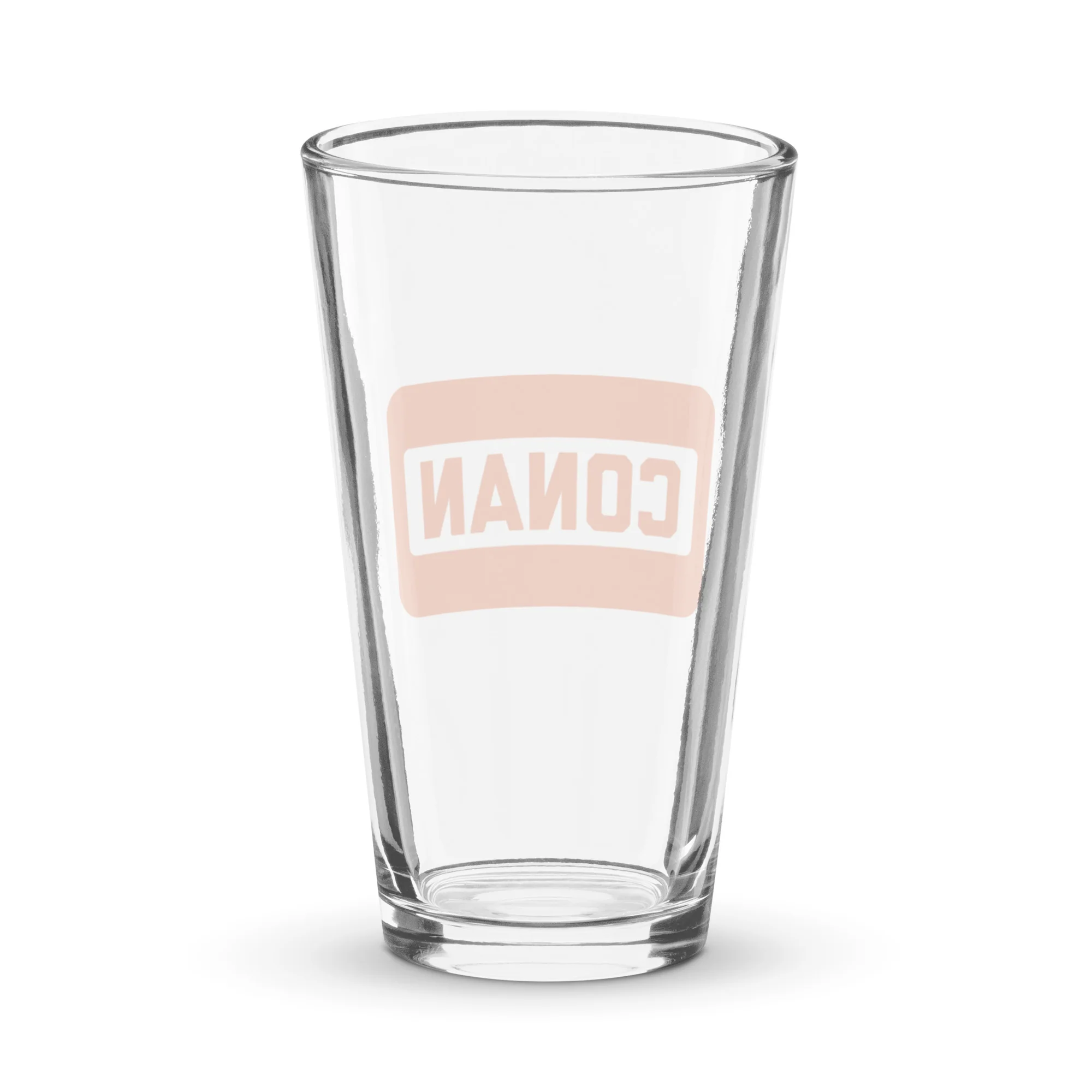 Conan O'Brien Needs A Friend: All Caps Pint Glass - Image 2