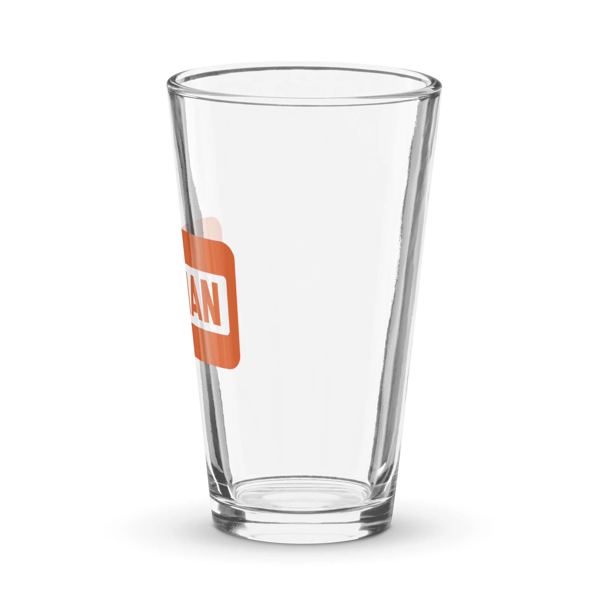 Conan O'Brien Needs A Friend: All Caps Pint Glass - Image 3