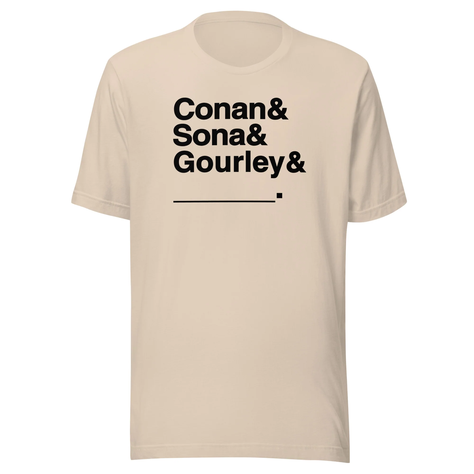 Conan O'Brien Needs A Friend: Conan & Sona & Gourley & You T-shirt (White/Cream) - Image 2