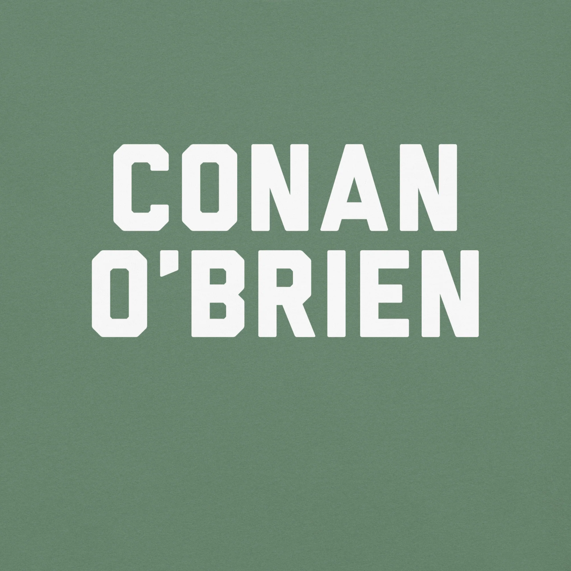 Conan O'Brien Needs a Friend: Lucky Name Plate T-shirt - Green - Image 2