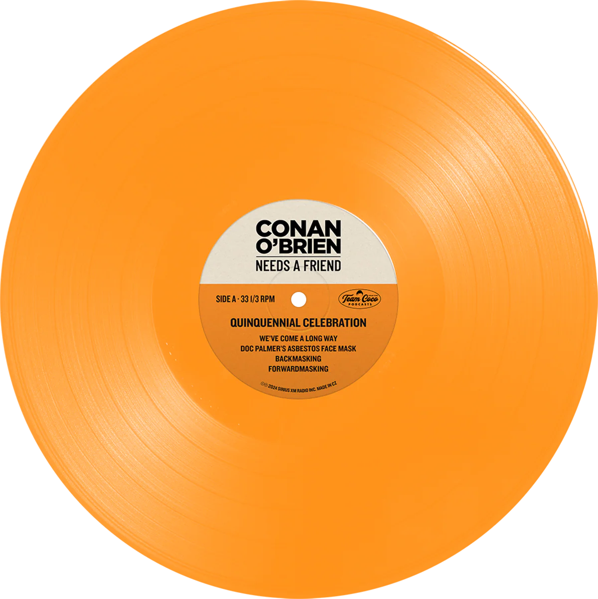 Conan O'Brien Needs A Friend: Quinquennial Celebration Exclusive LP 2nd Pressing - Image 3
