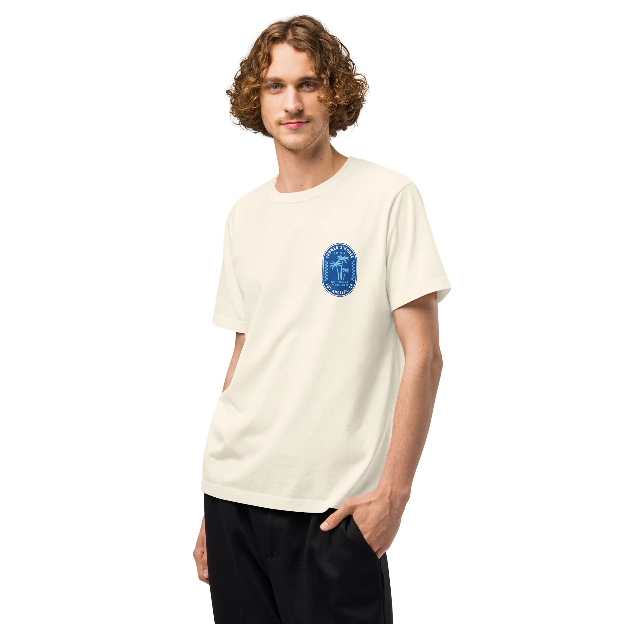 Conan O'Brien Needs A Friend: Summer S'mores 25 Oversized Palms T-shirt - Image 2