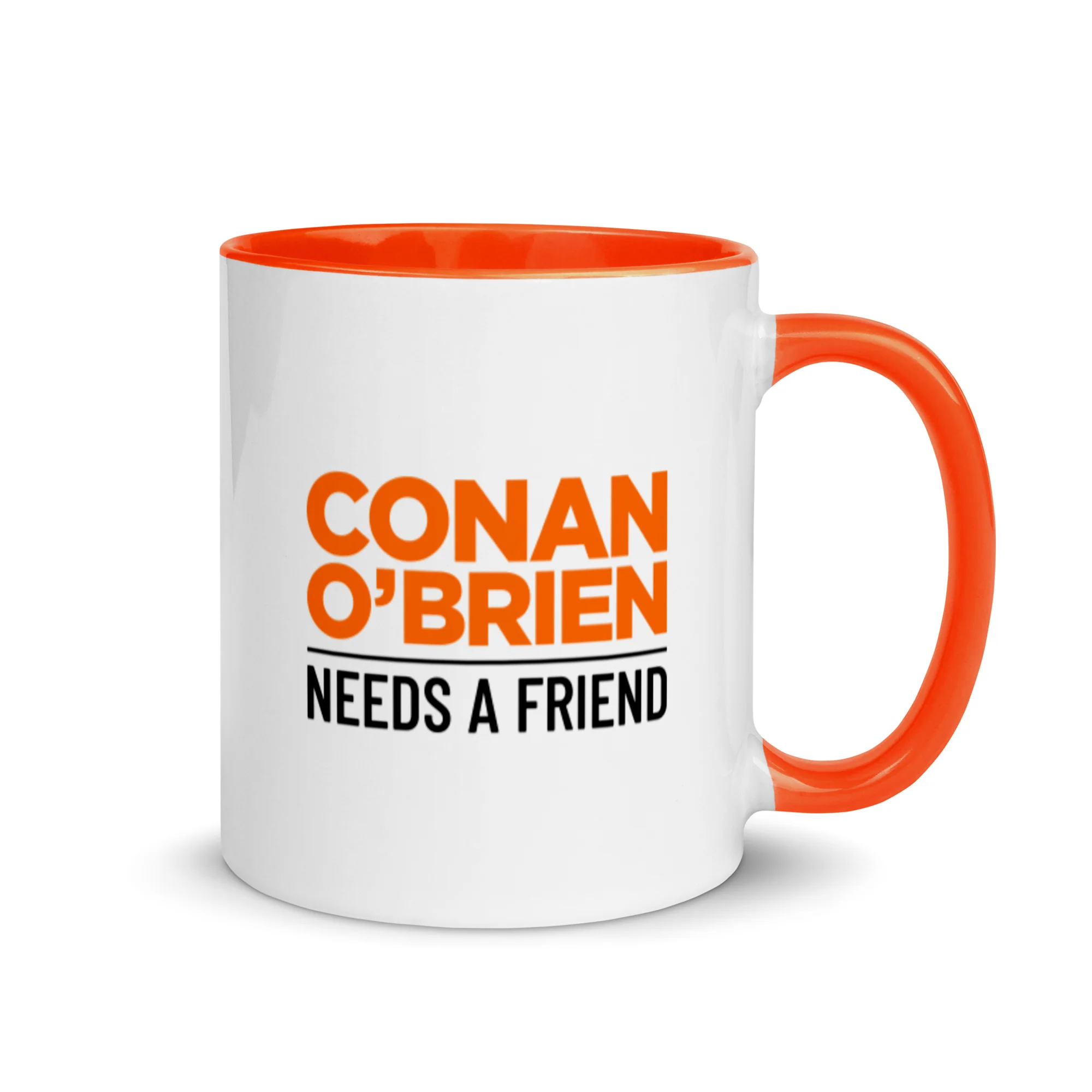 Conan O'Brien Needs A Friend: Title Mug with Color Inside - Image 2