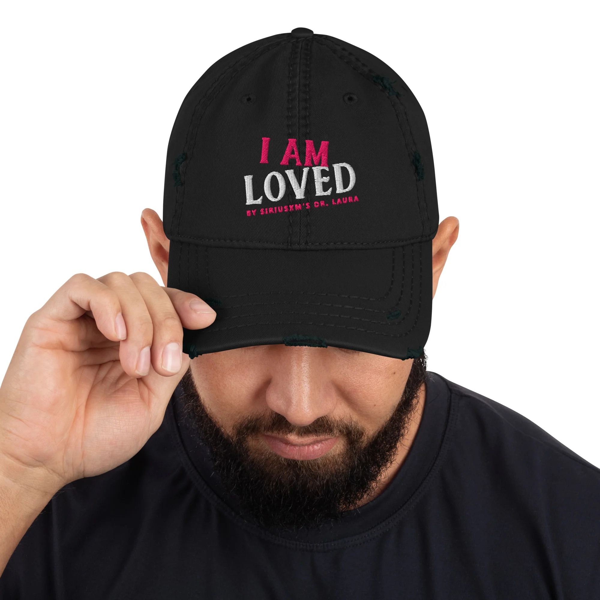 Dr. Laura: I Am Loved Distressed Ball Cap - Image 3