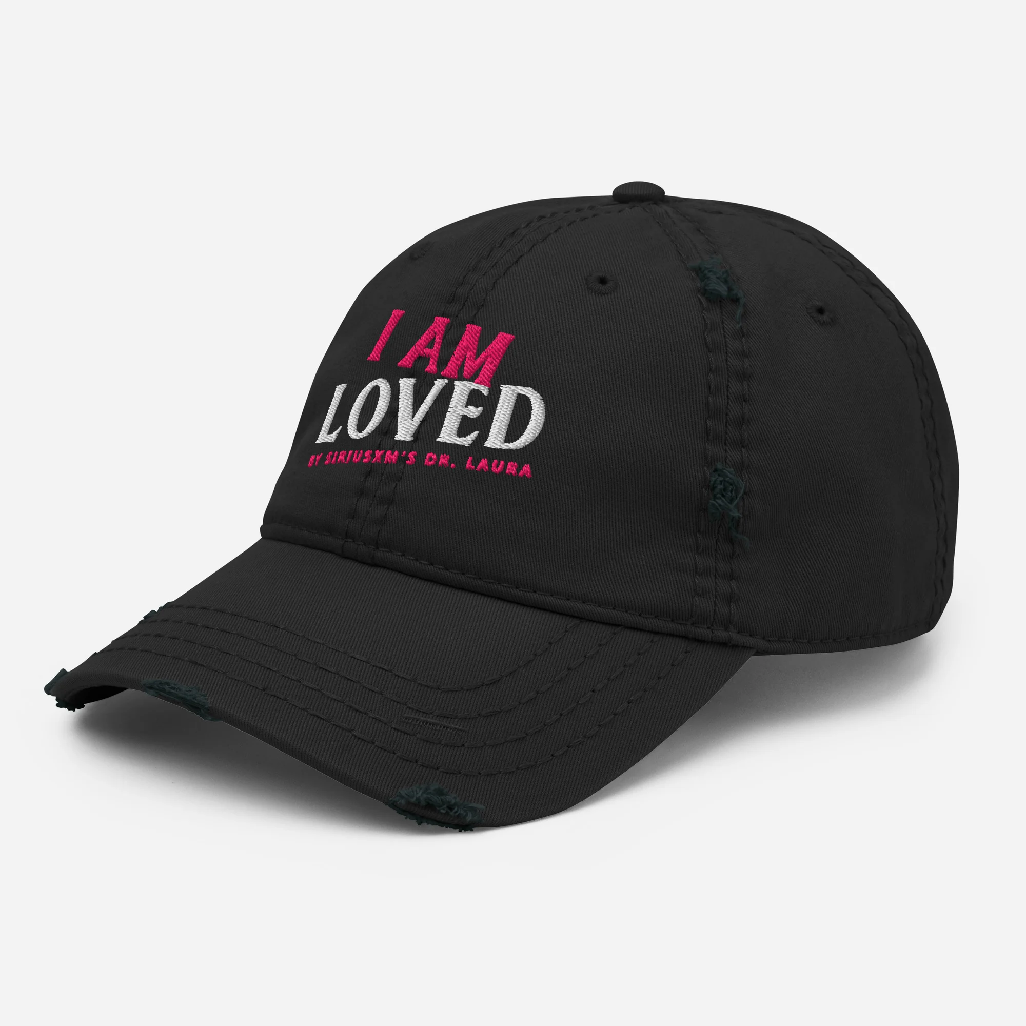 Dr. Laura: I Am Loved Distressed Ball Cap - Image 4