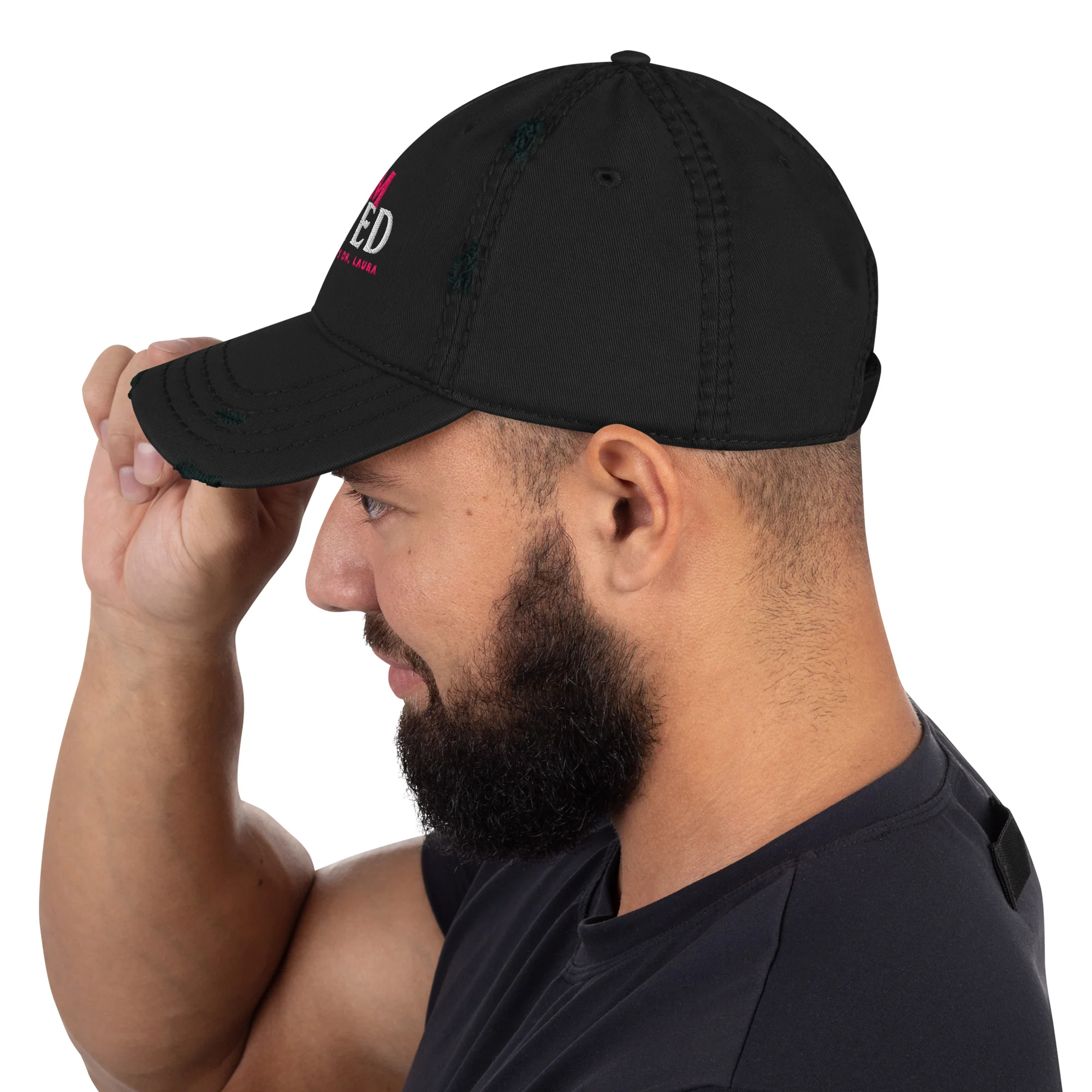 Dr. Laura: I Am Loved Distressed Ball Cap - Image 5