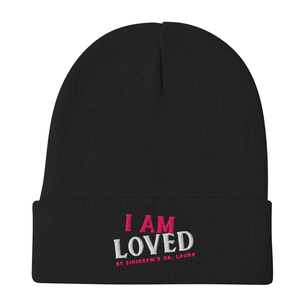 Dr. Laura: I Am Loved Embroidered Beanie - Image 2