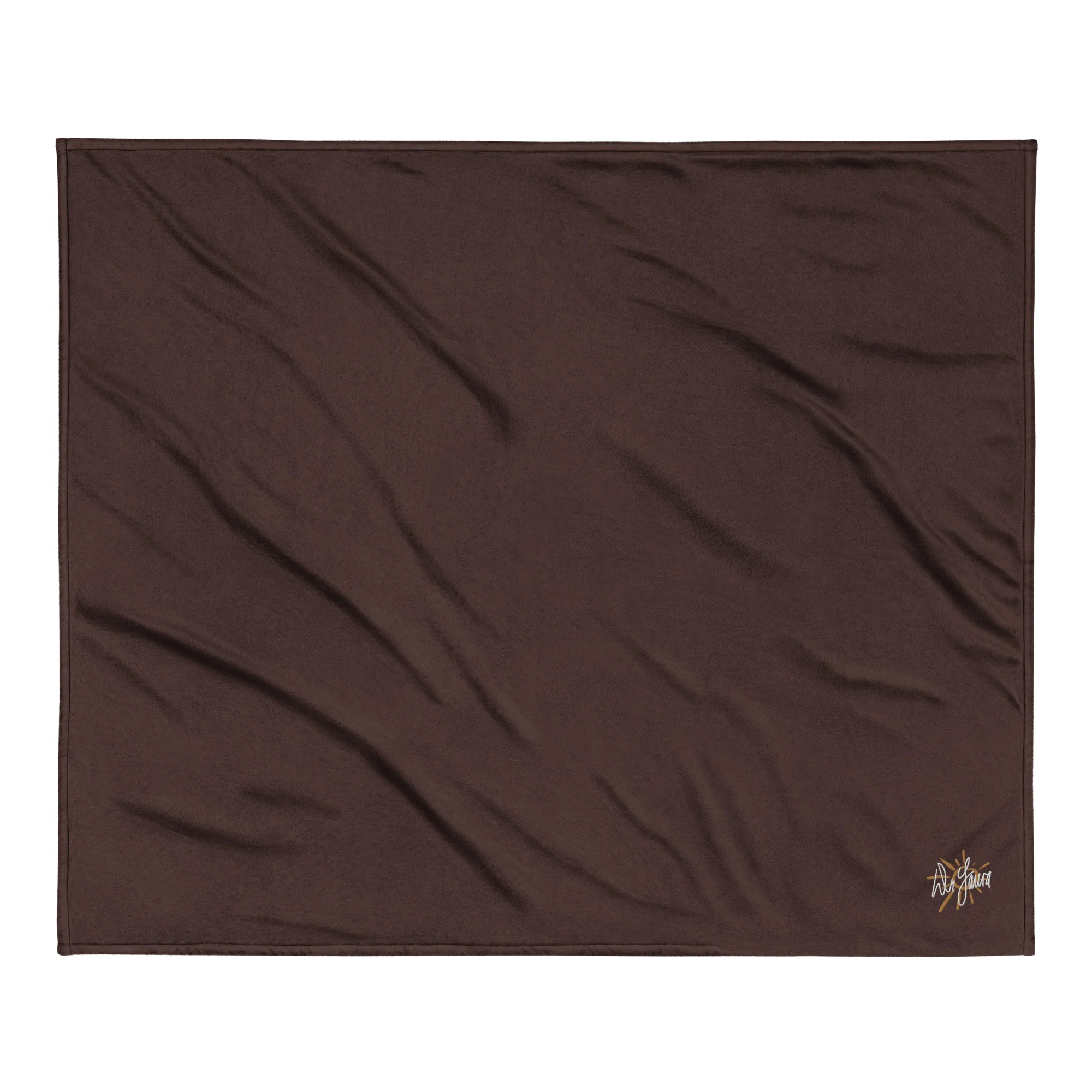 Dr. Laura: Embroidered Sherpa Blanket - Image 6