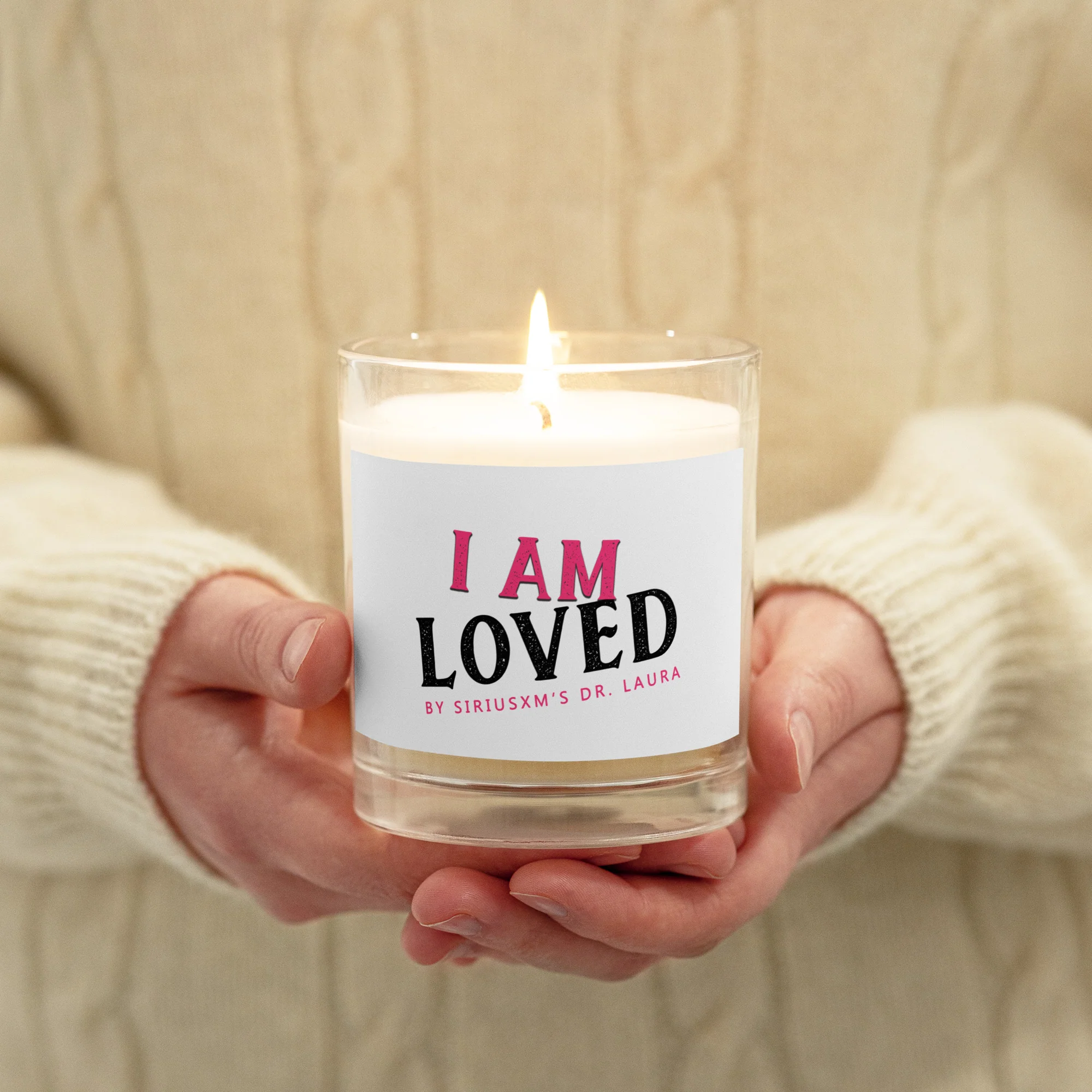 Dr. Laura: I Am Loved Soy Wax Candle - Image 3
