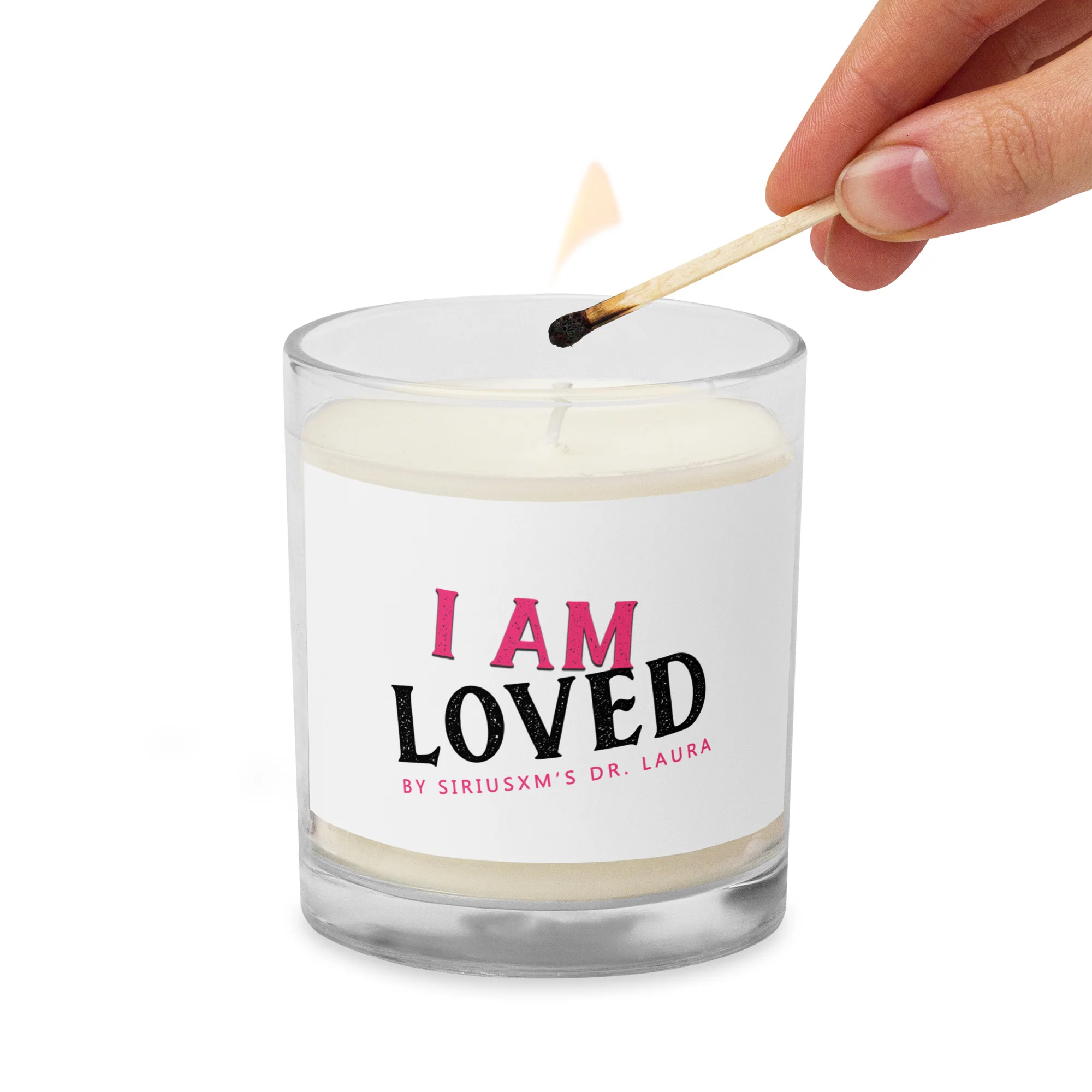 Dr. Laura: I Am Loved Soy Wax Candle - Image 4