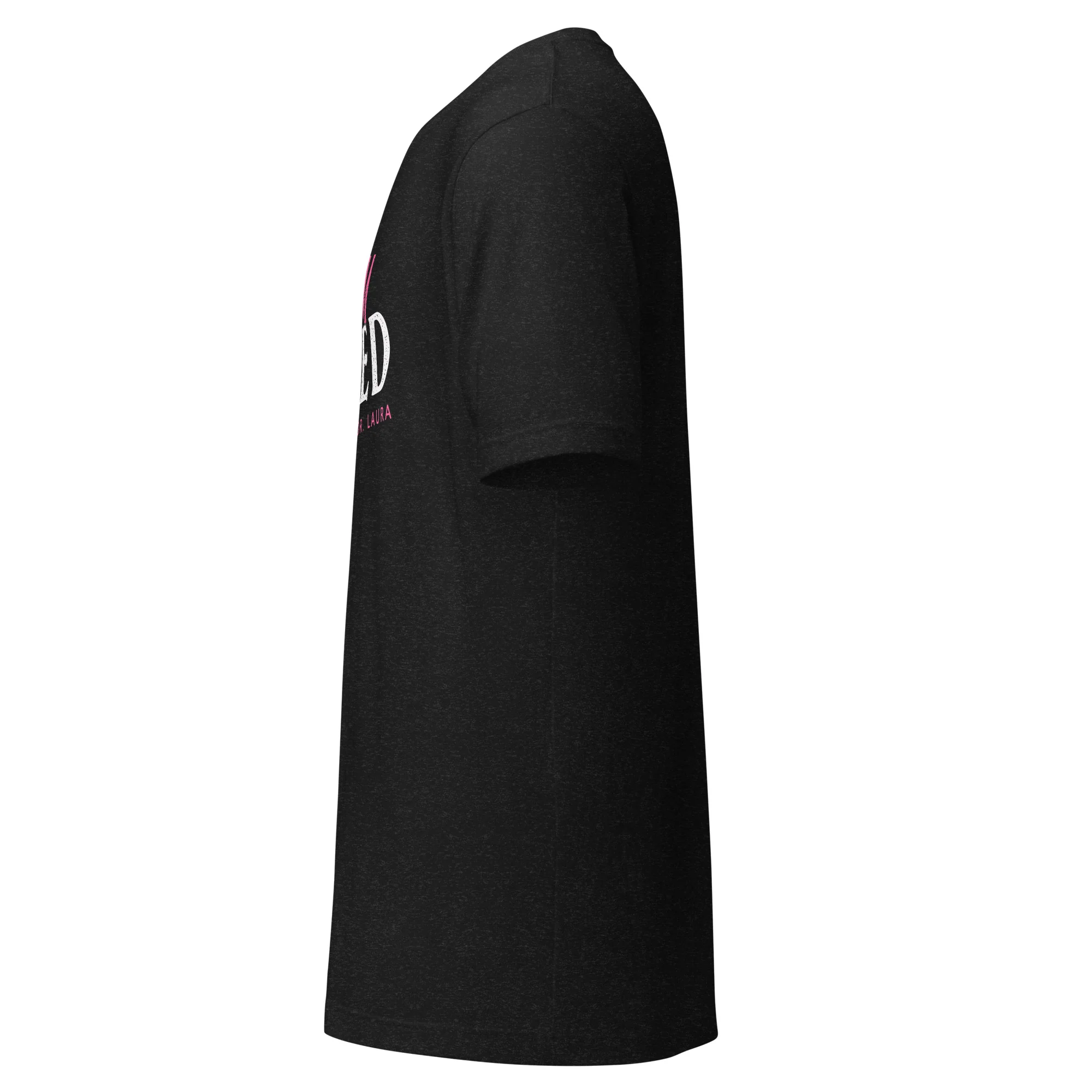 Dr. Laura: I Am Loved Black T-shirt - Image 3