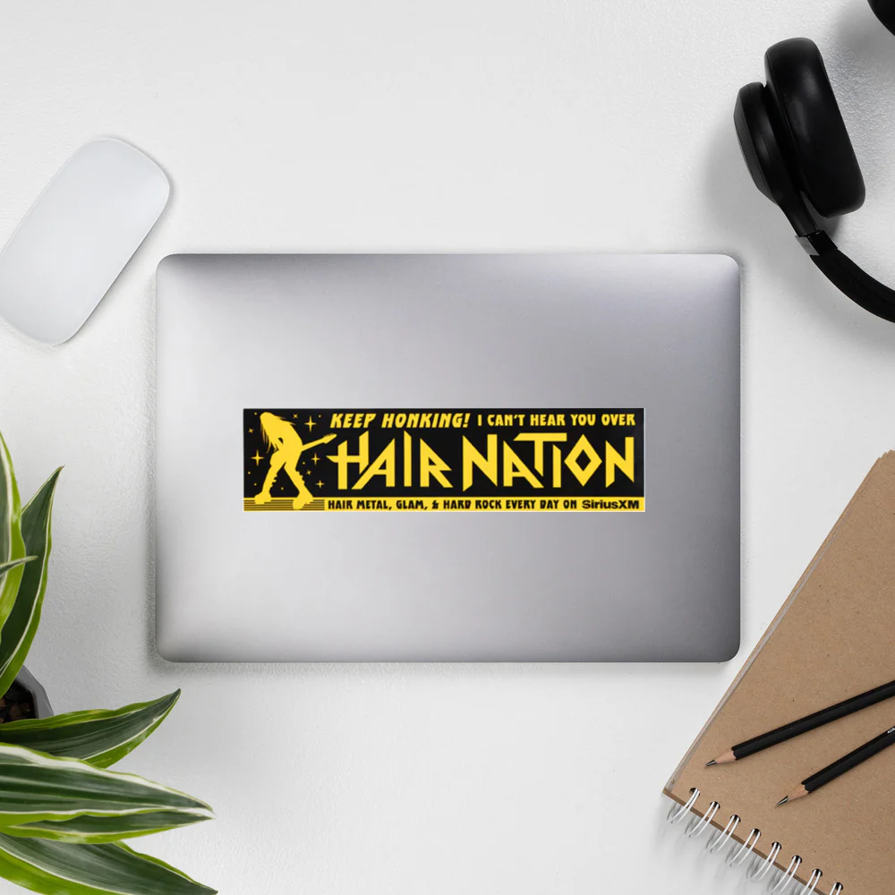 Hair Nation x Oxford Pennant: I Can't Hear You Bumper Sticker - Image 3