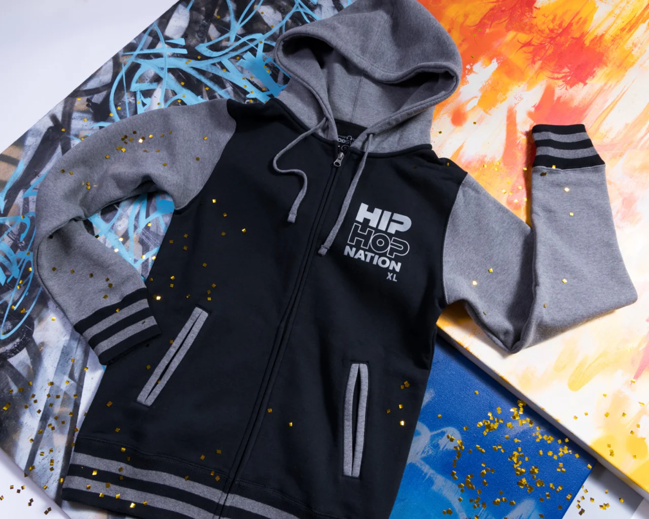 Hip-Hop Nation: Varsity Zip Hoodie - Image 2