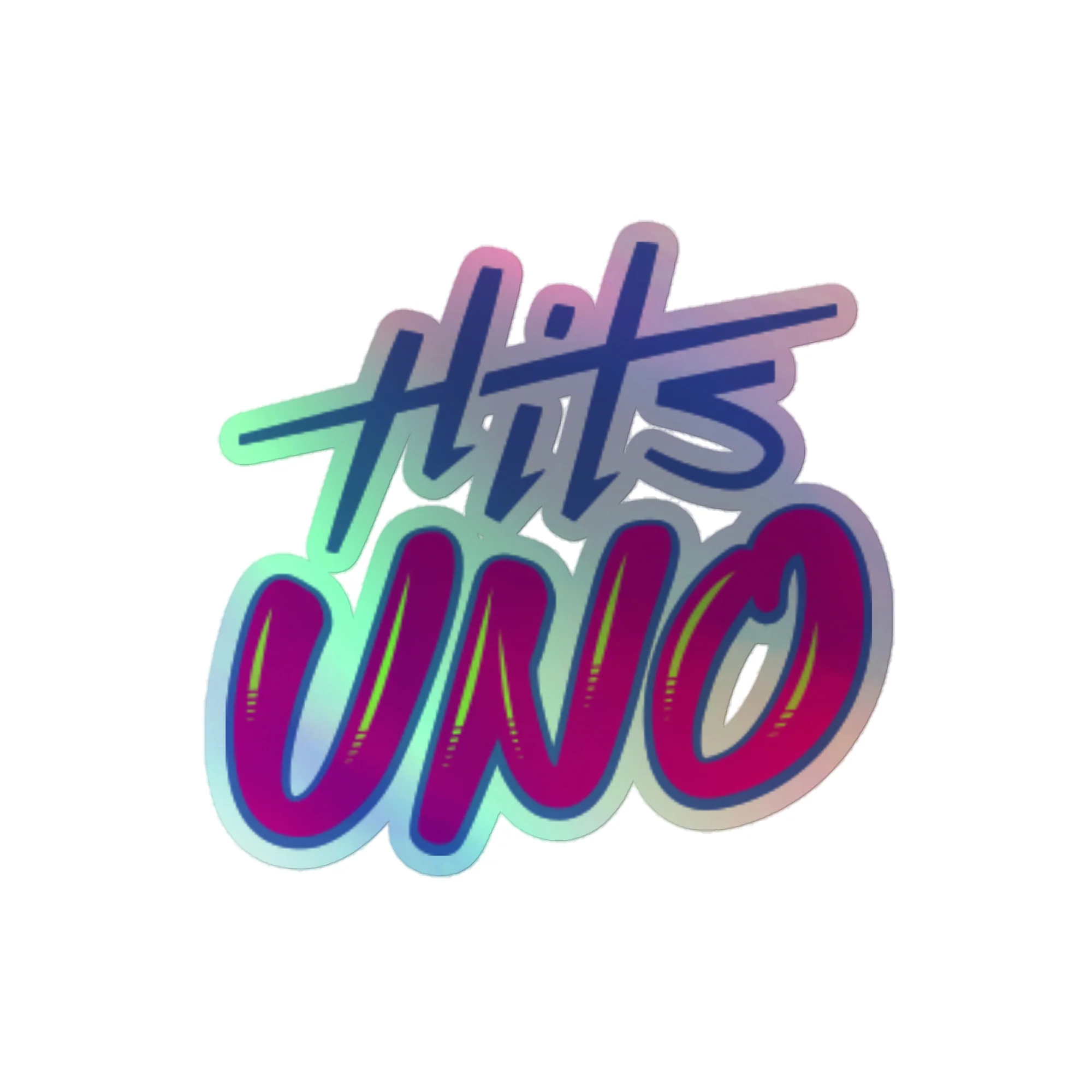 Hits Uno: Holographic Sticker - Image 2