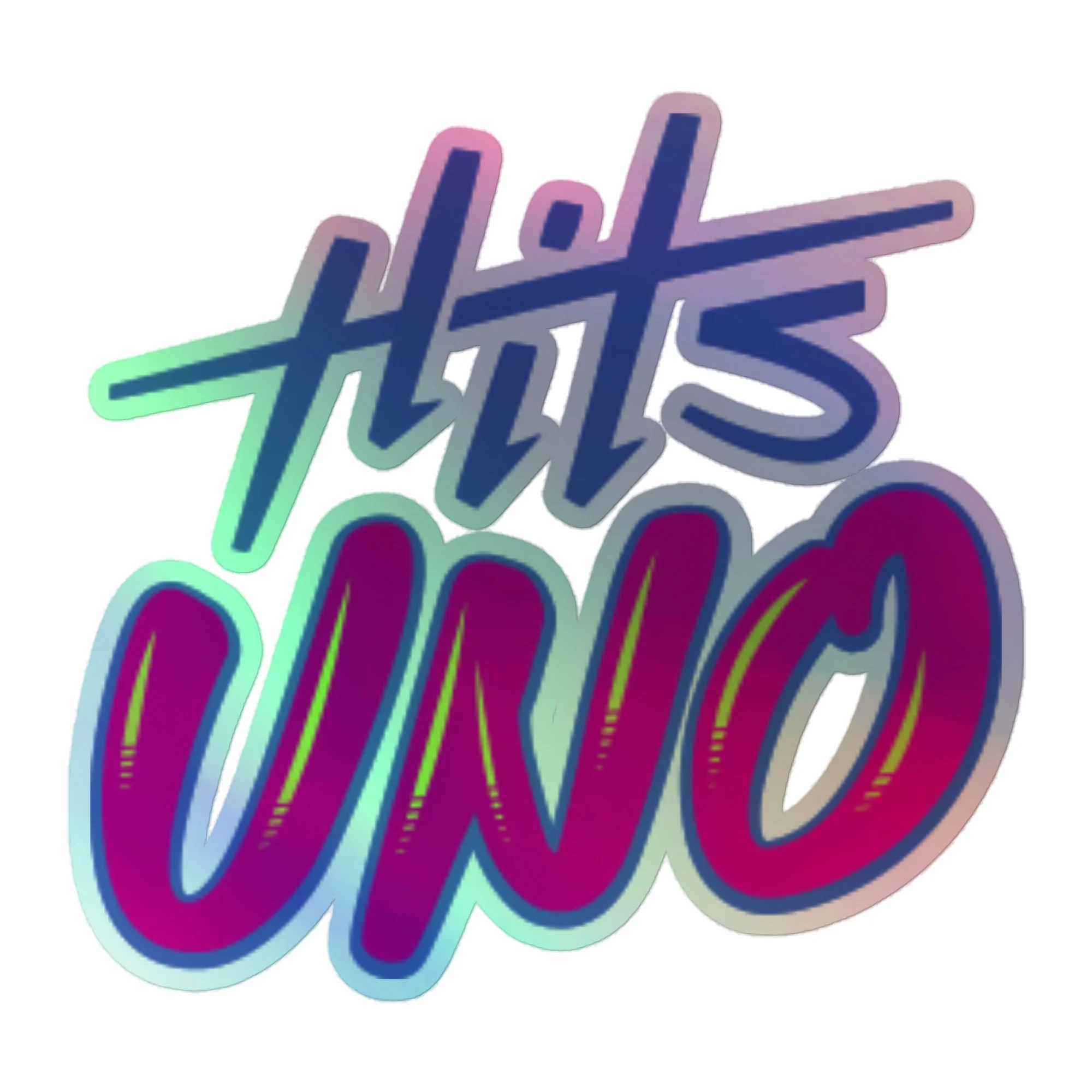 Hits Uno: Holographic Sticker - Image 3