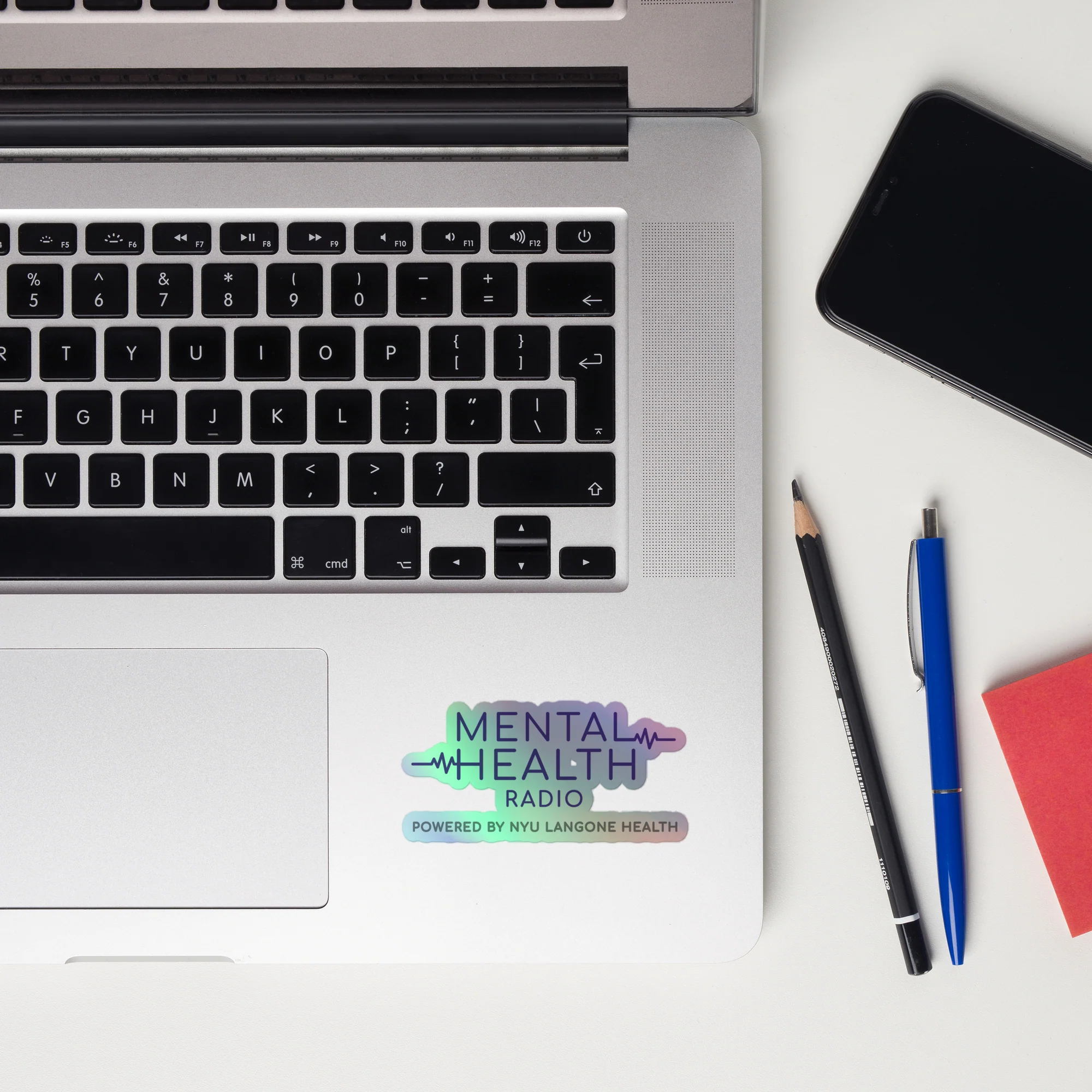 Mental Health Radio: Holographic Sticker - Image 2