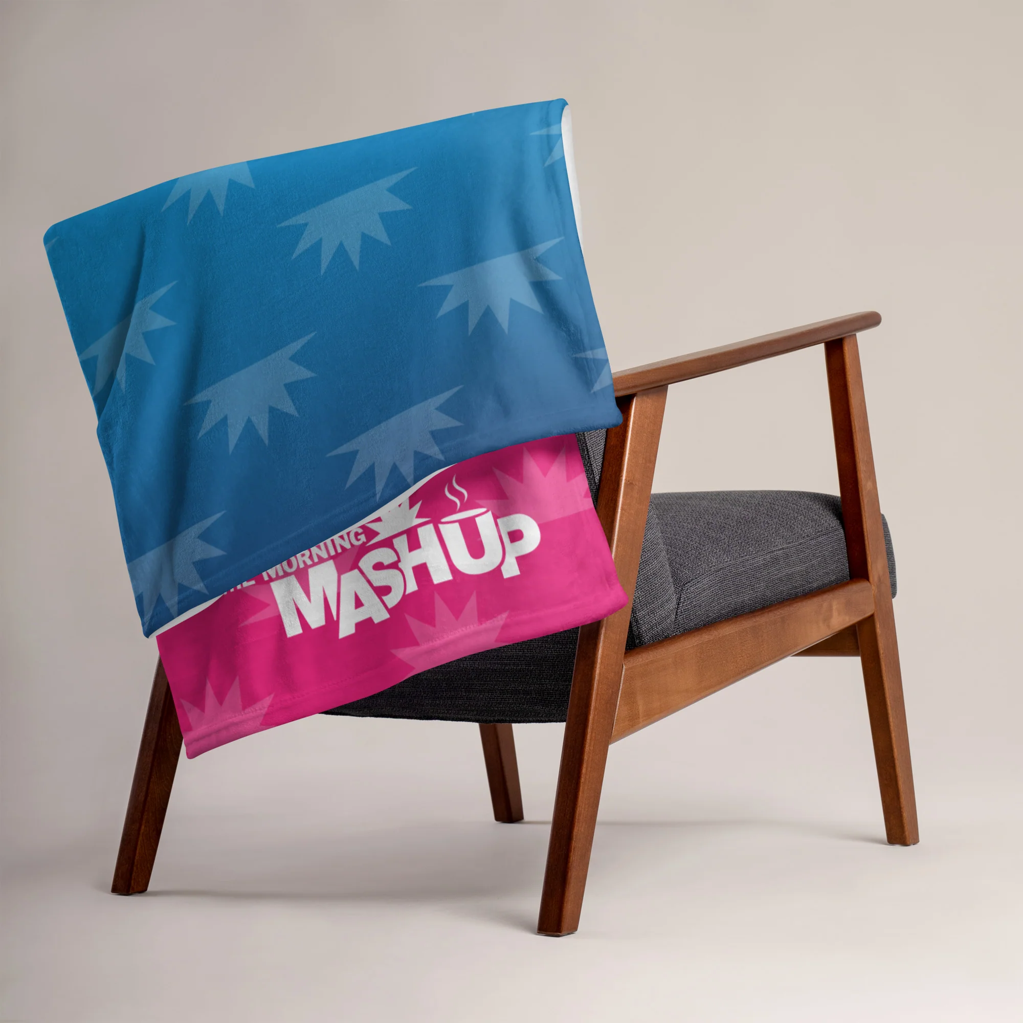 Morning Mash Up: Pink Ombre Throw Blanket - Image 3