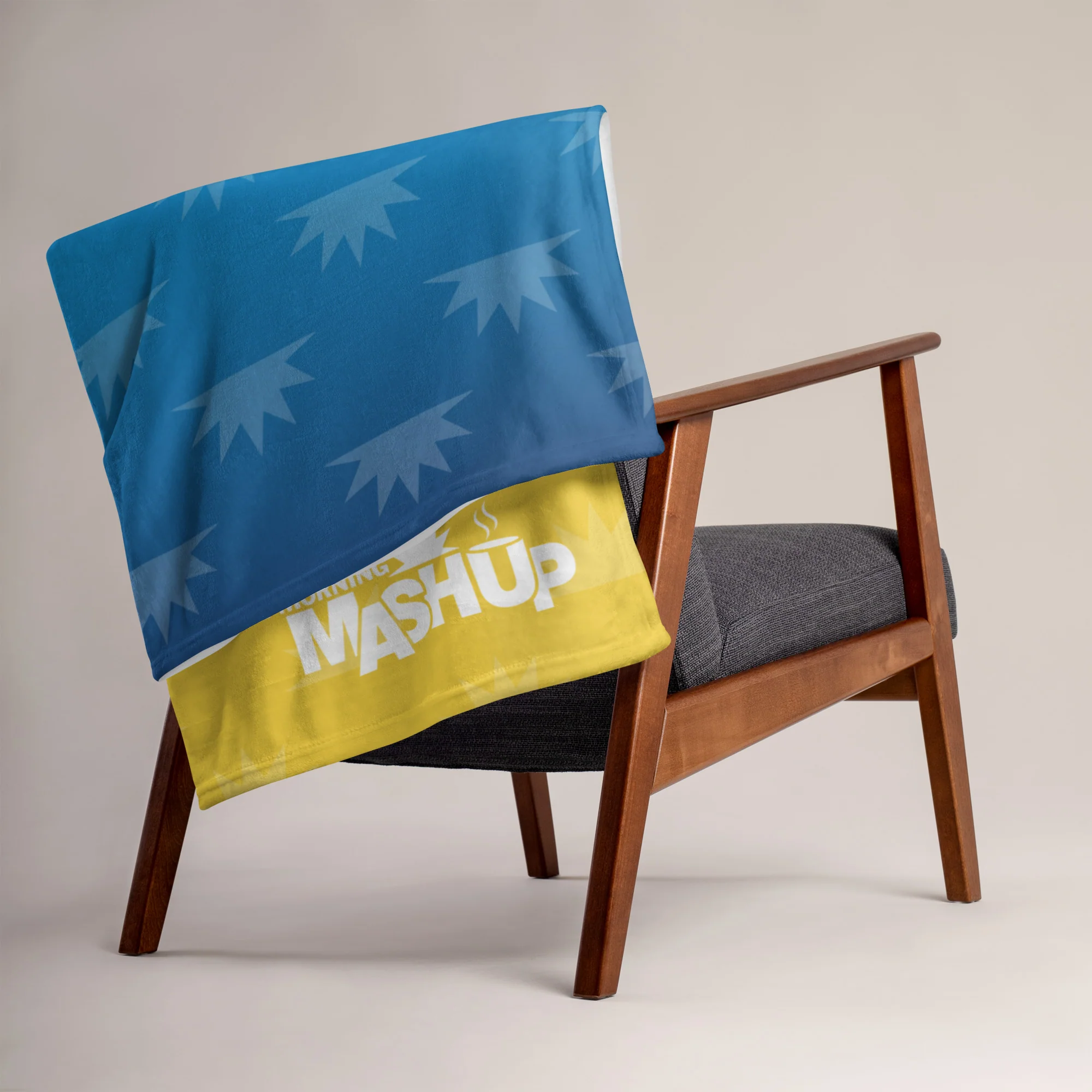 Morning Mash Up: Yellow Ombre Throw Blanket - Image 3
