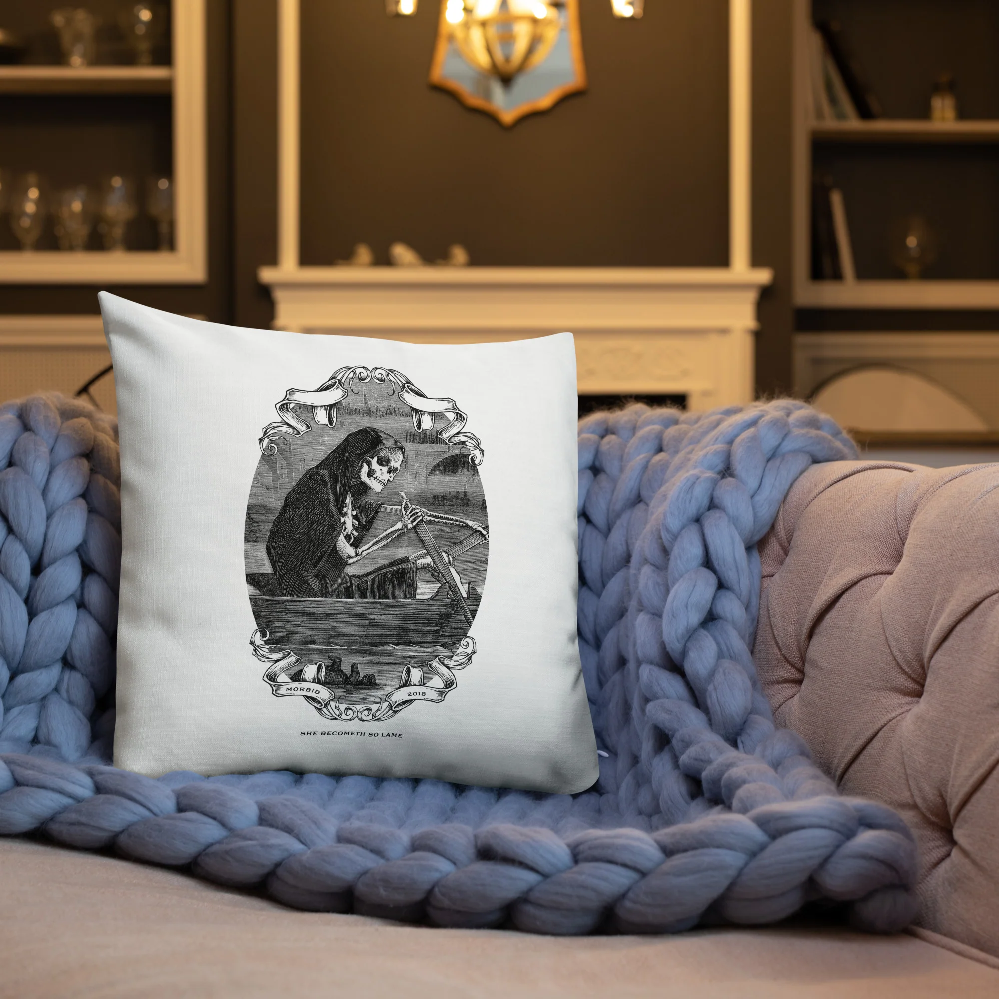 Morbid: Becometh Pillow - White - Image 3