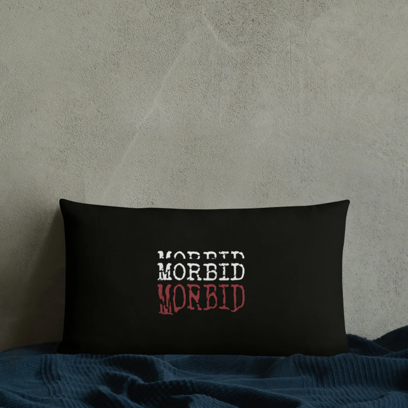 Morbid: Thrice Throw Pillow - Image 3