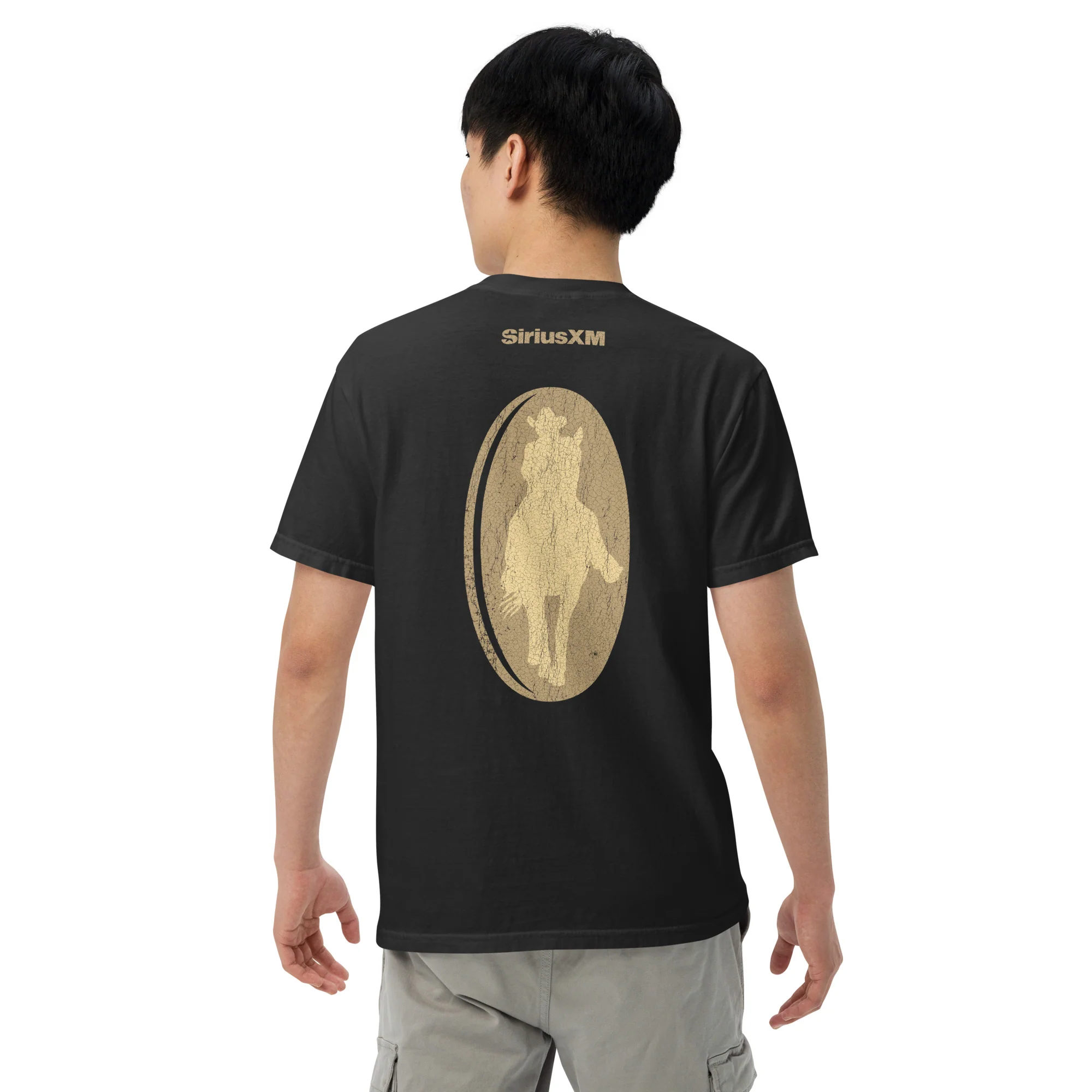 Outlaw Country: Black Heavyweight T-shirt - Image 3