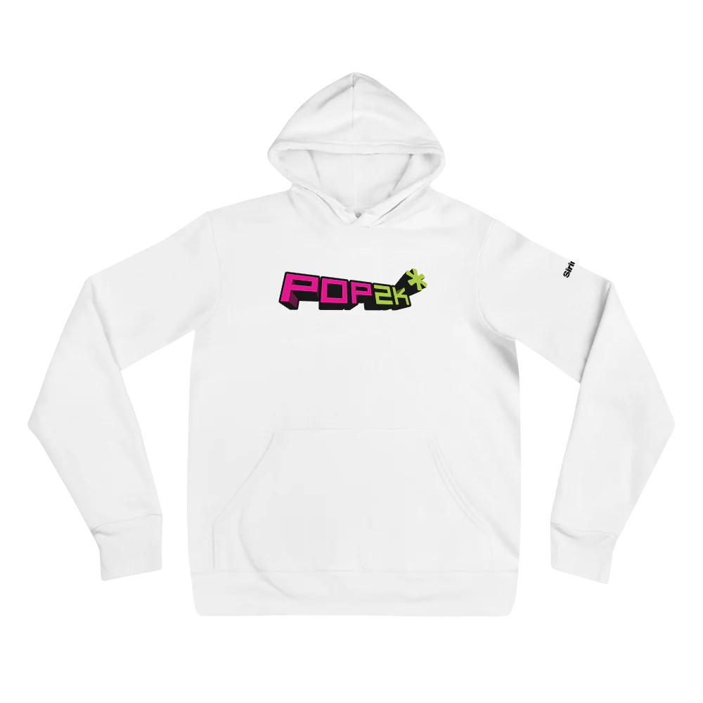 Pop 2k: Hoodie (White) - Image 2