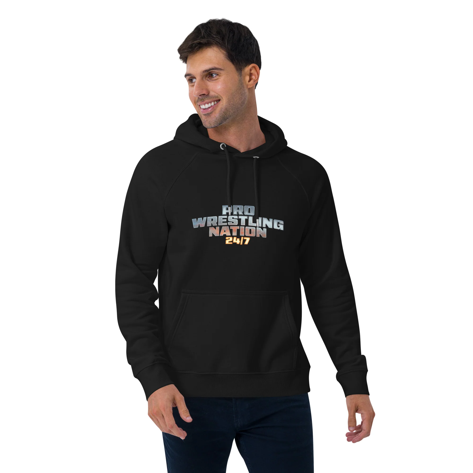 Pro Wrestling Nation: Eco Raglan Hoodie - Image 3