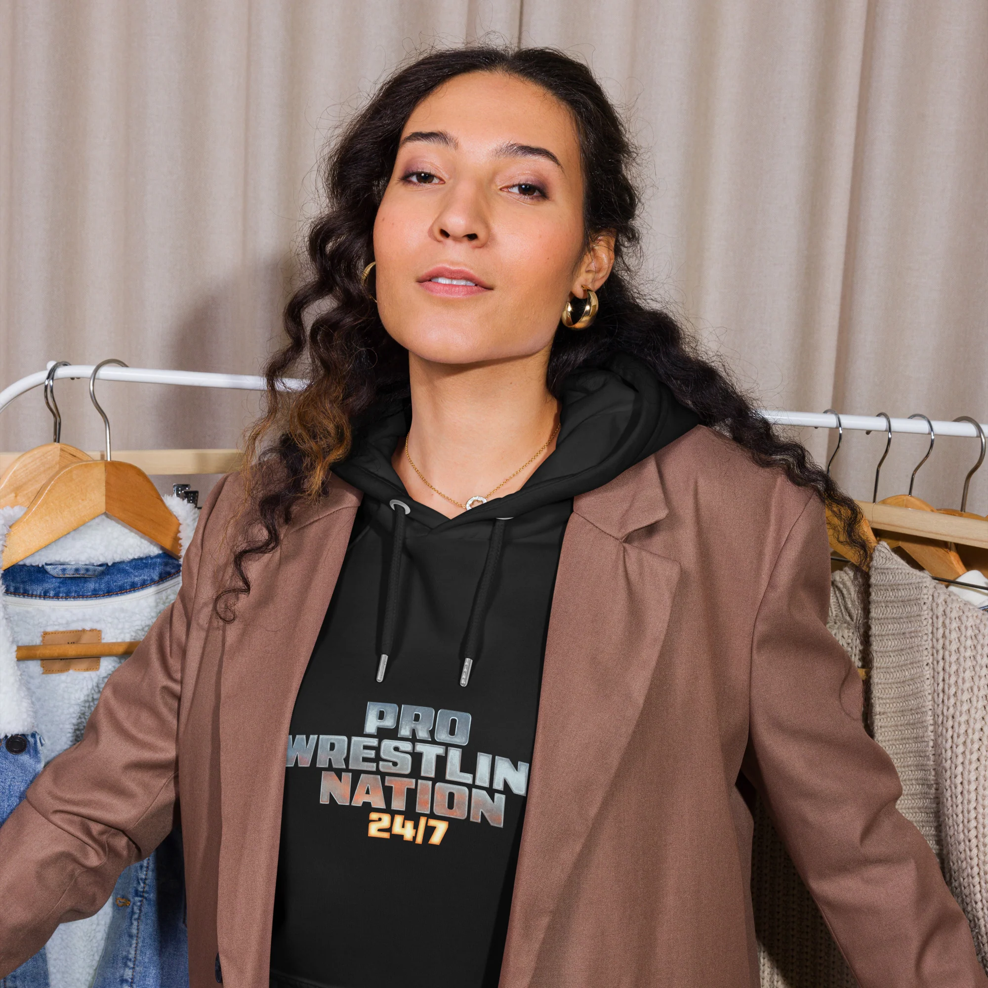 Pro Wrestling Nation: Eco Raglan Hoodie - Image 6