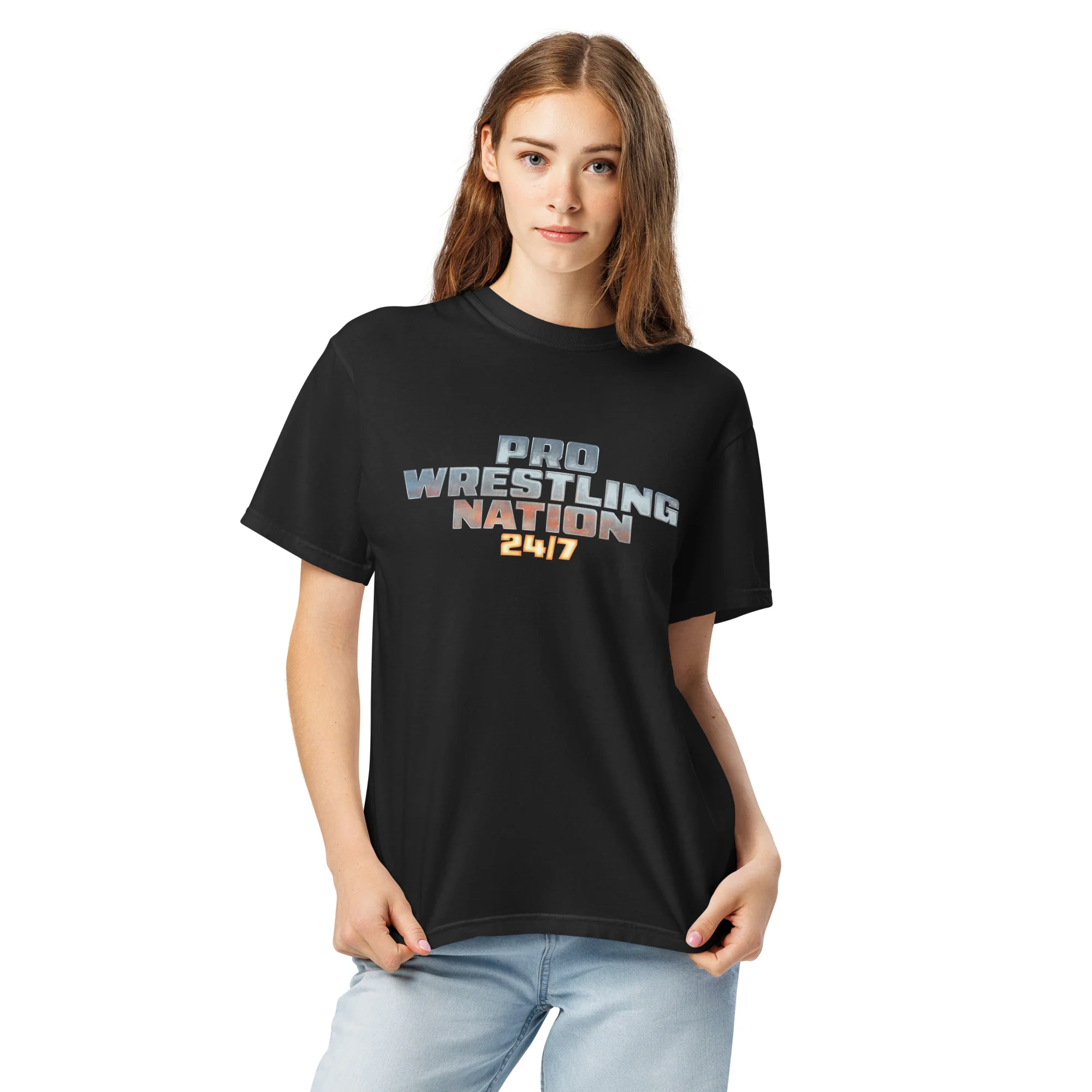 Pro Wrestling Nation: Black Heavyweight T-shirt - Image 3