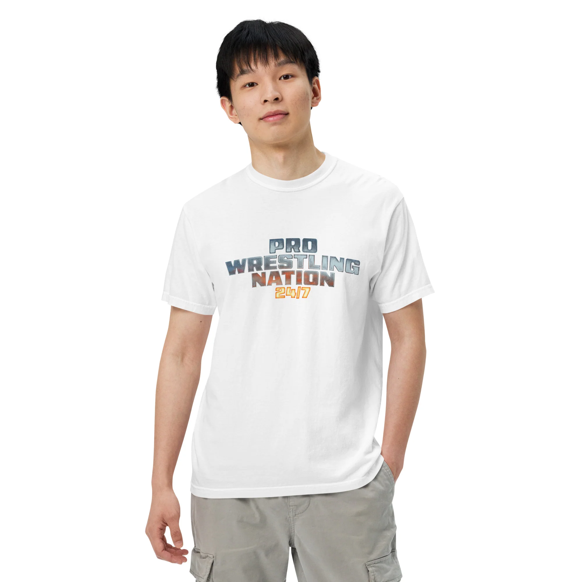 Pro Wrestling Nation: White Heavyweight T-shirt - Image 4