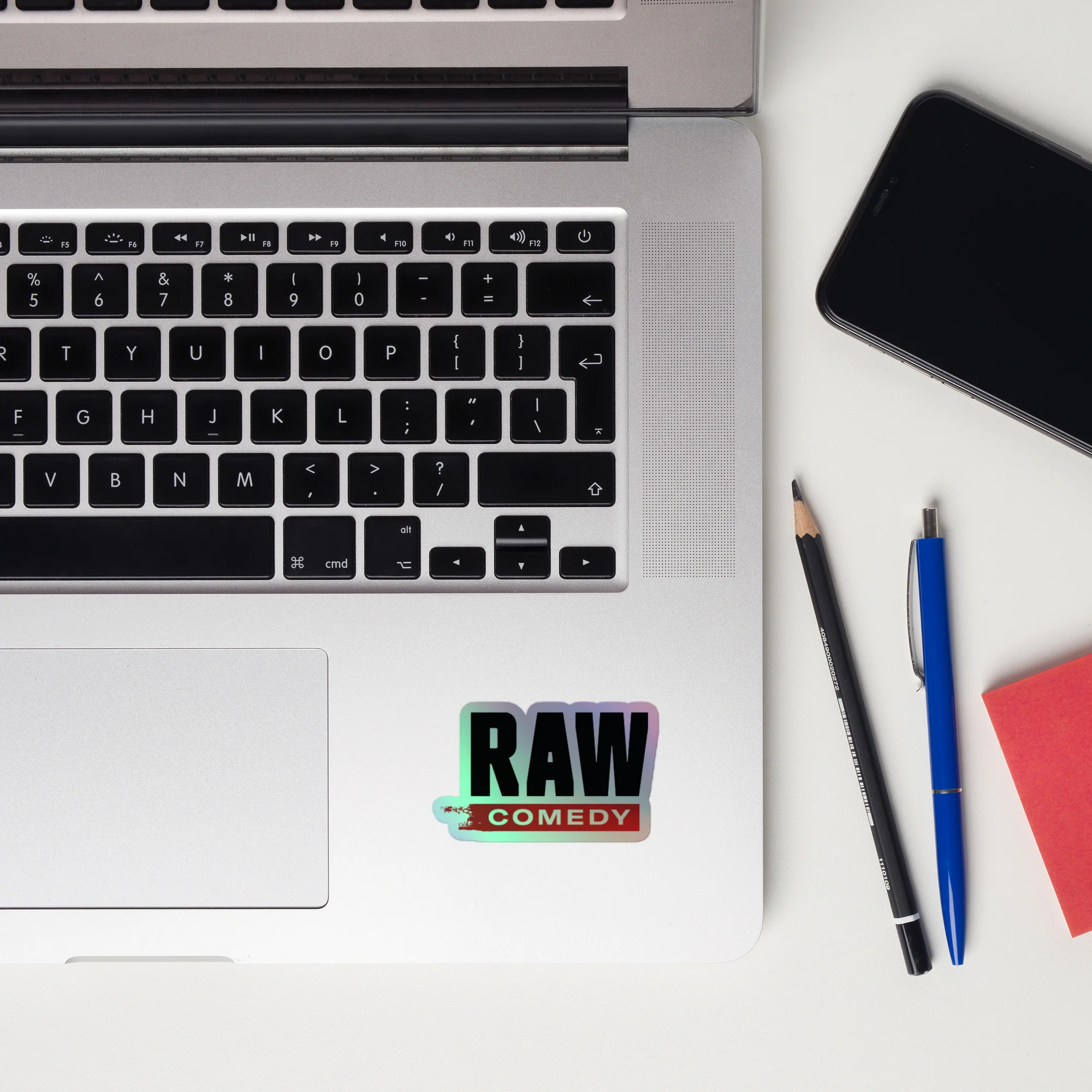 Raw Comedy: Holographic Sticker - Image 2
