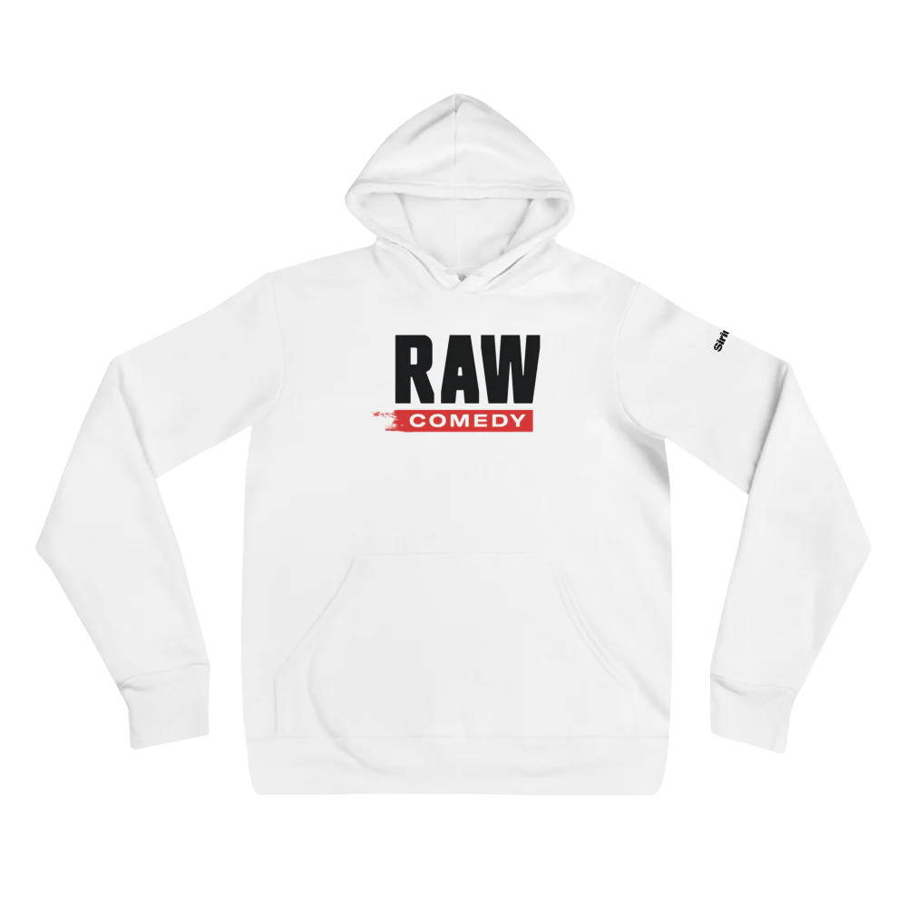 Raw Comedy: Hoodie (White) - Image 2