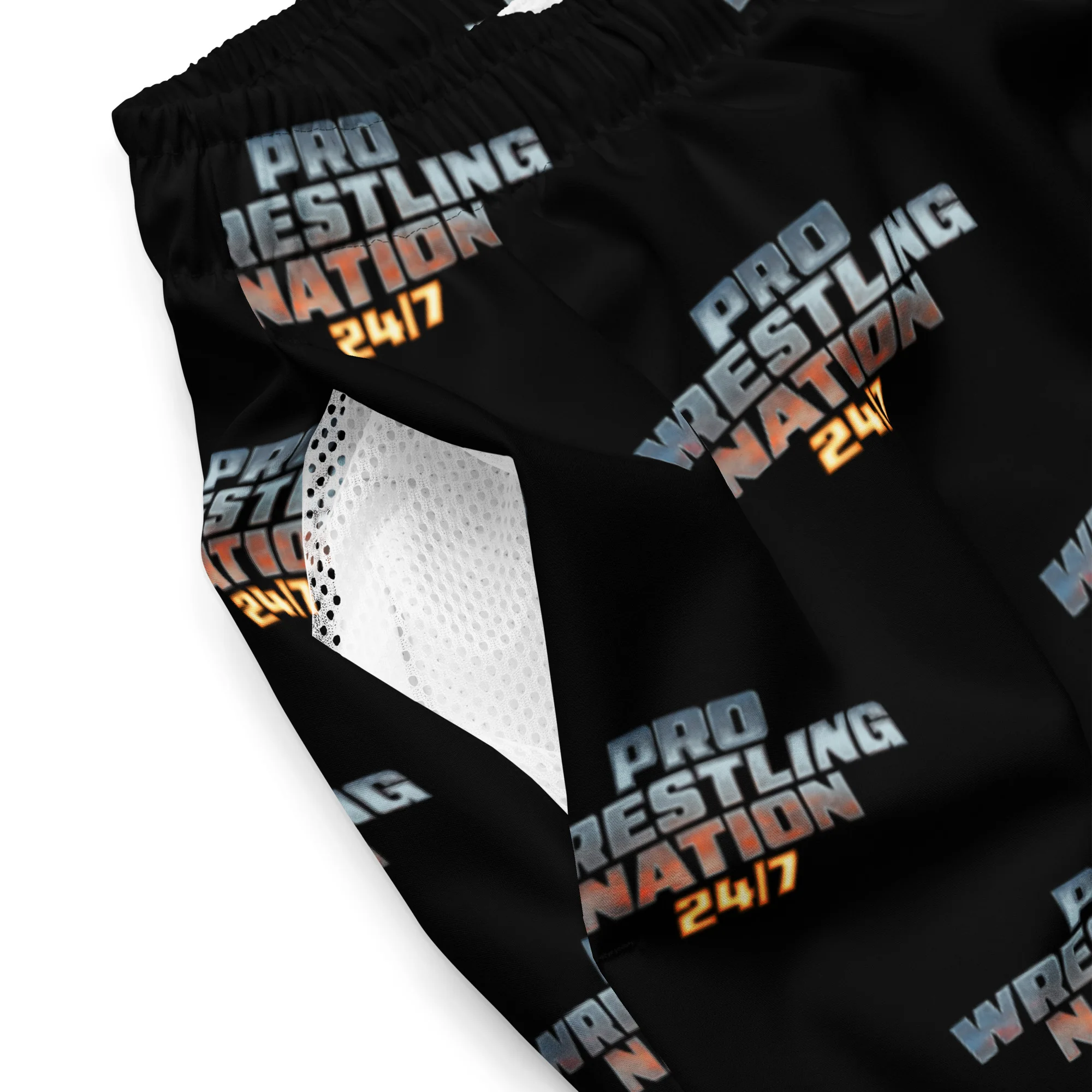 Pro Wrestling Nation 24/7: Logo Swim Trunks - Image 3
