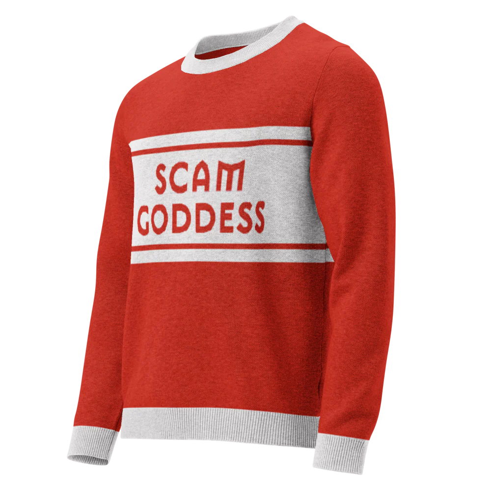 Scam Goddess: REAL Knitted Sweater - Image 5