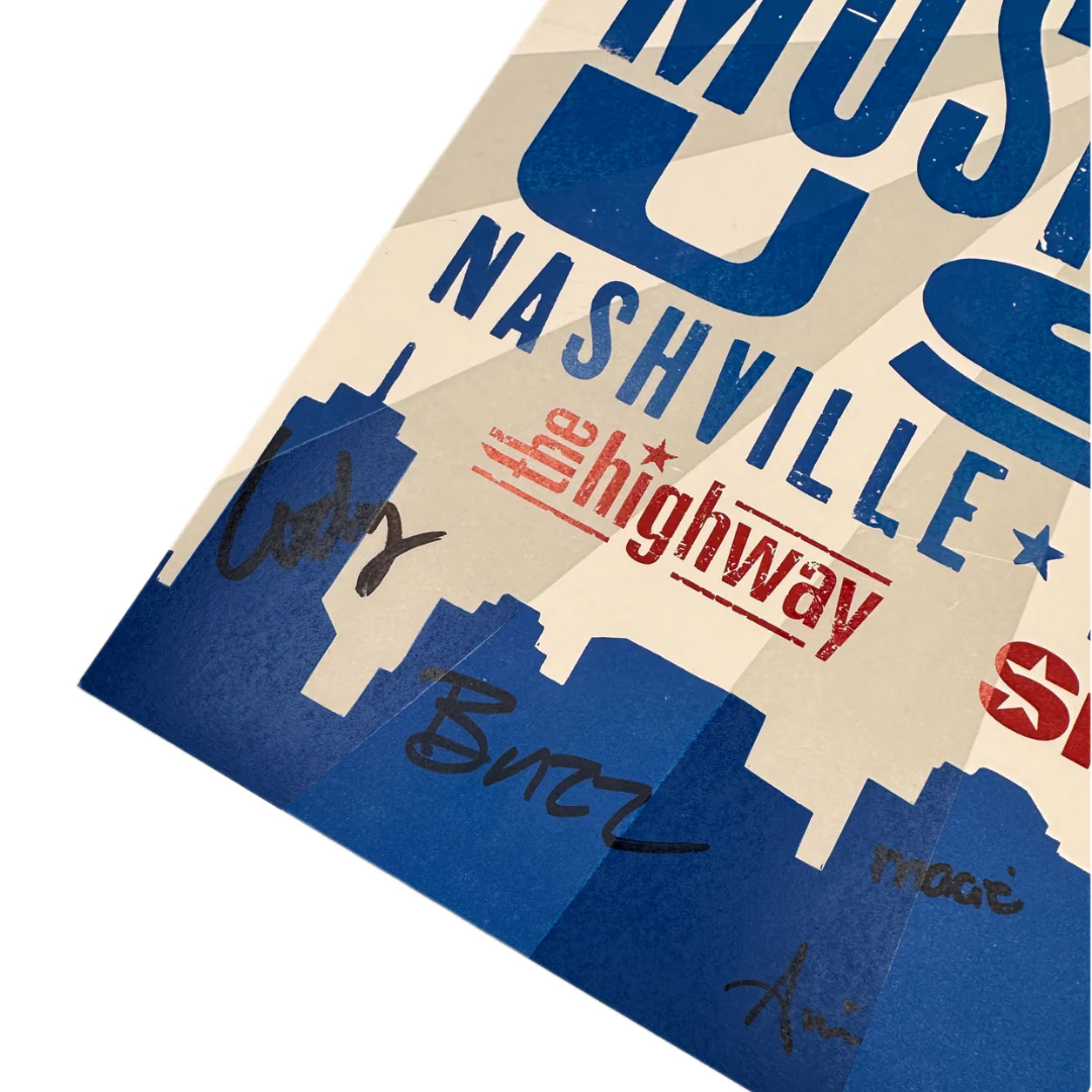 SIGNED The Highway x Hatch Show Print: Country’s Next Generation Poster - Image 3