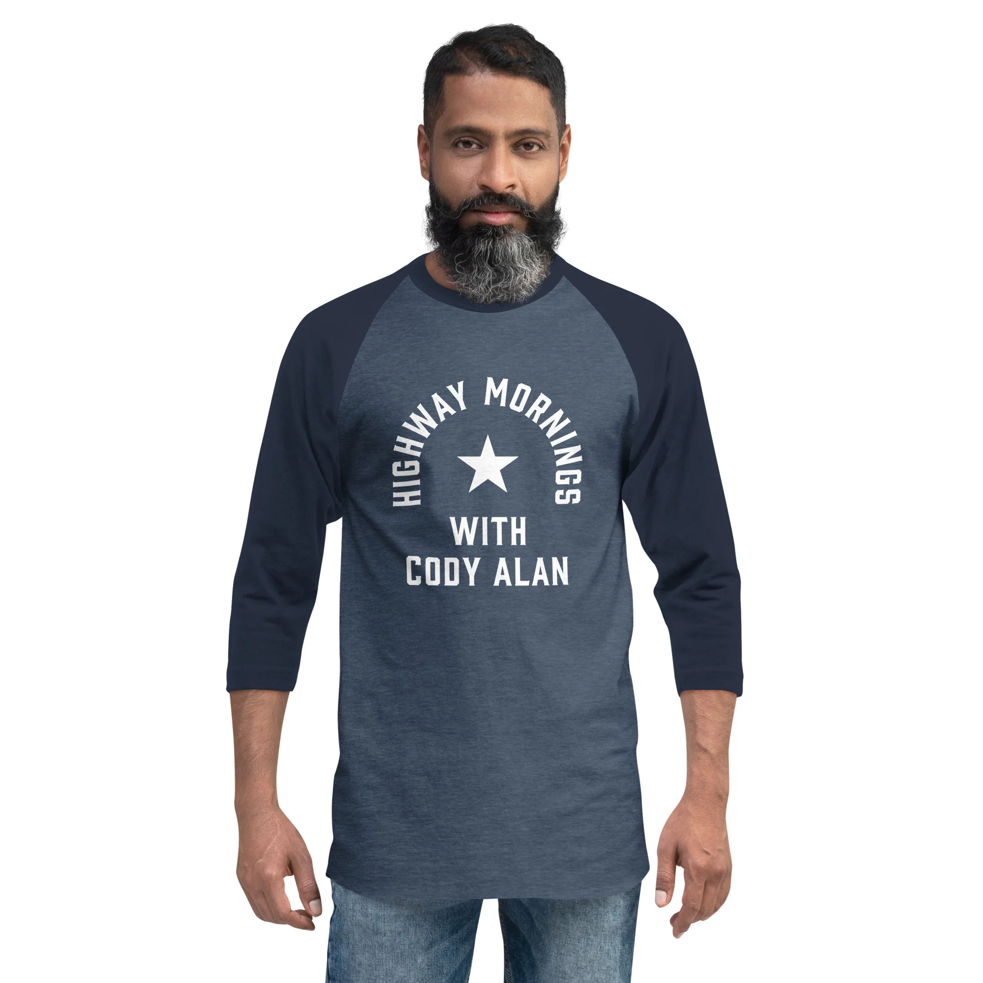 Highway Mornings with Cody Alan: Bright Star Raglan Baseball Tee - Image 3