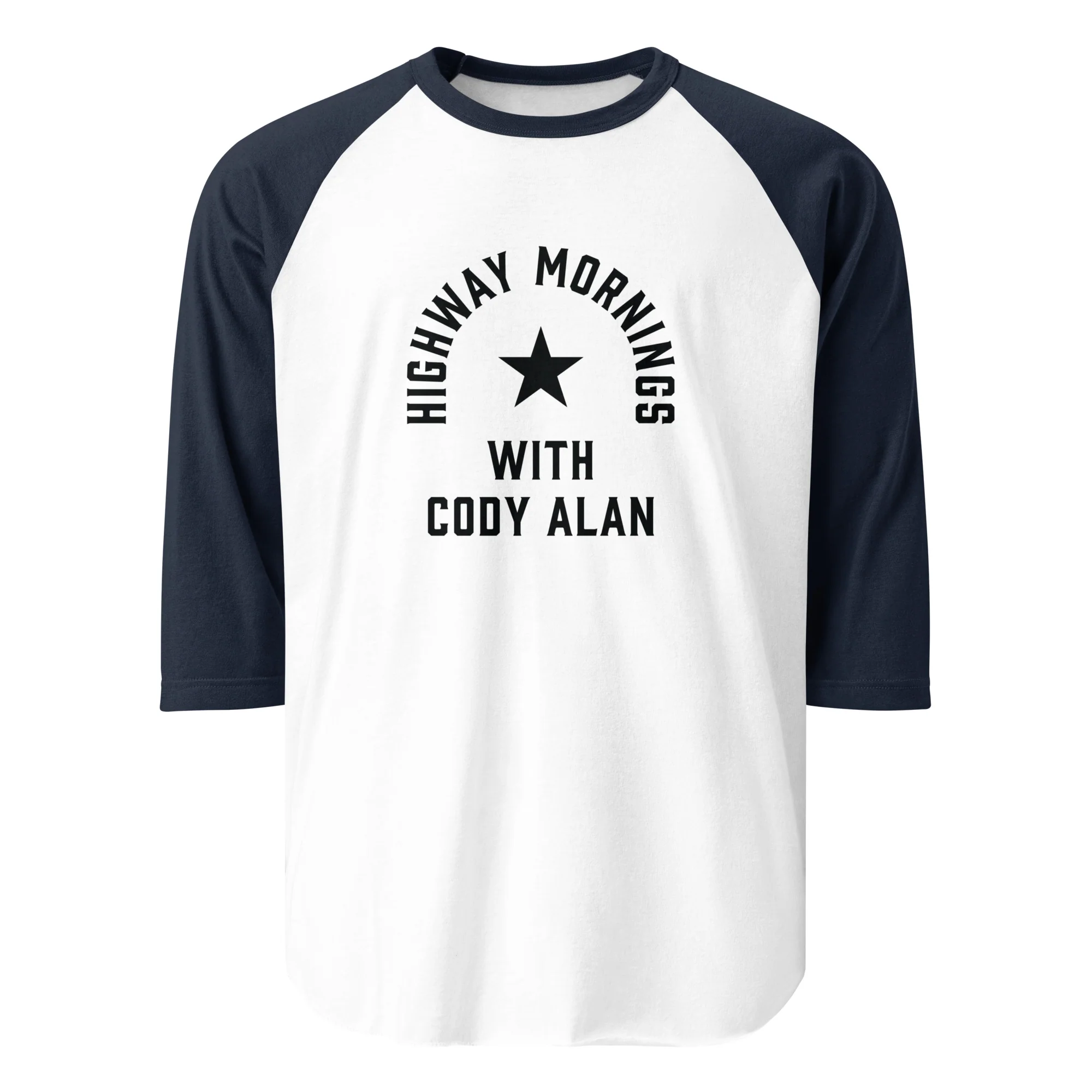 Highway Mornings with Cody Alan: Dark Star Raglan Baseball Tee - Image 5